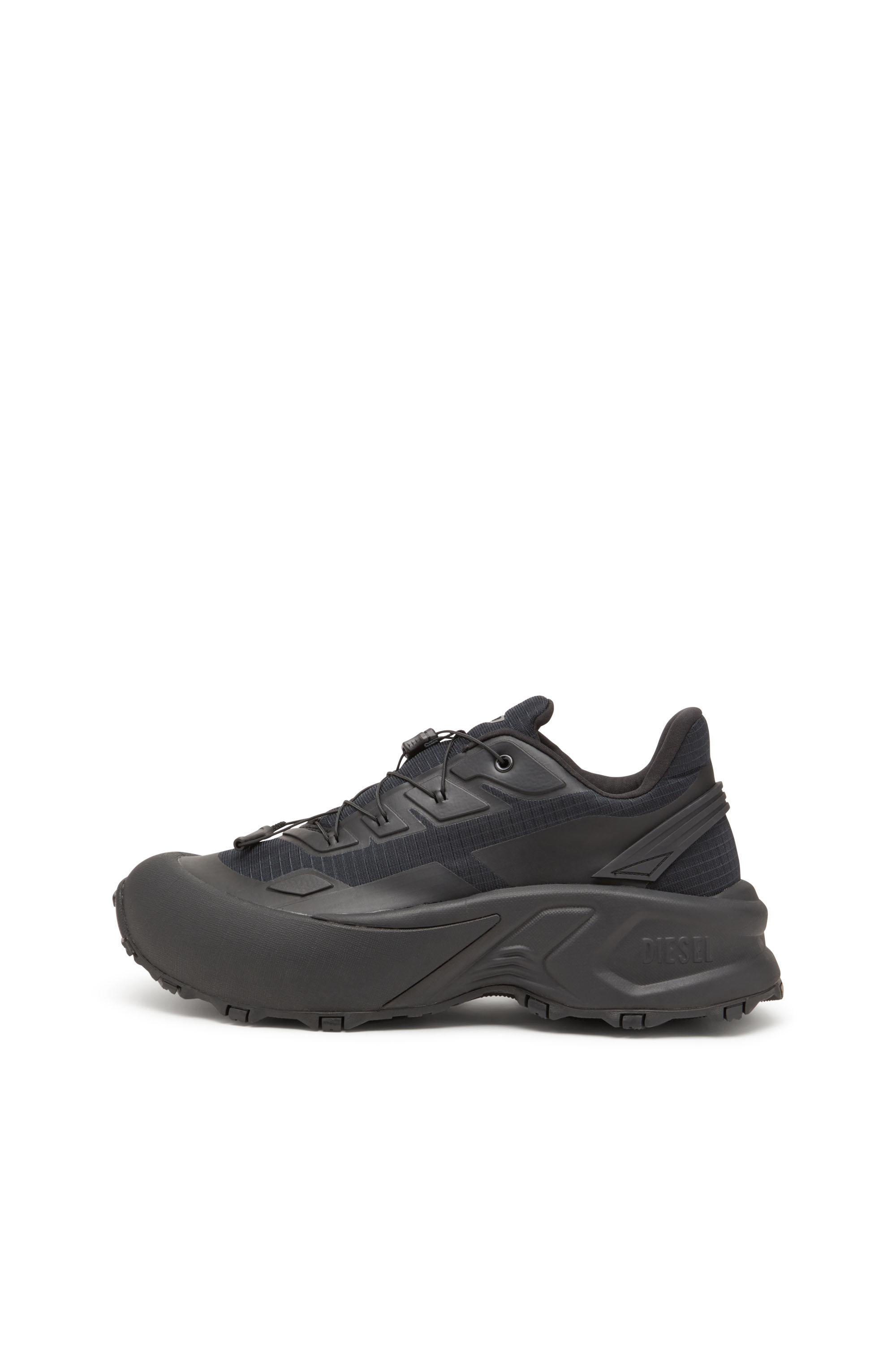 Diesel - D-CAGE RUNNER, Man's D-Cage Runner-Sneakers in TPU-trimmed ripstop in Black - 9