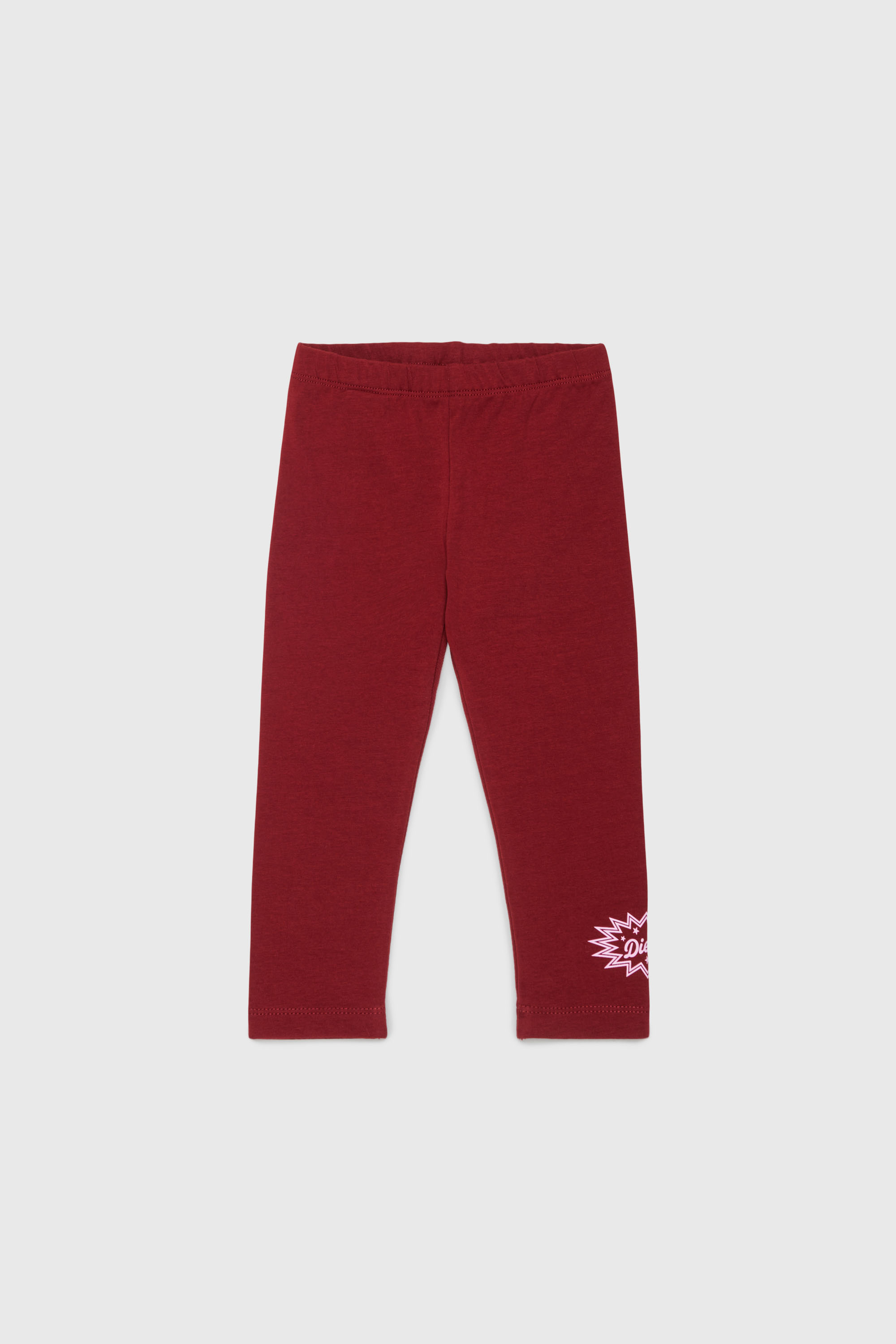 Diesel - PFUMB, Woman's Leggings with starburst logo print in Red - 1
