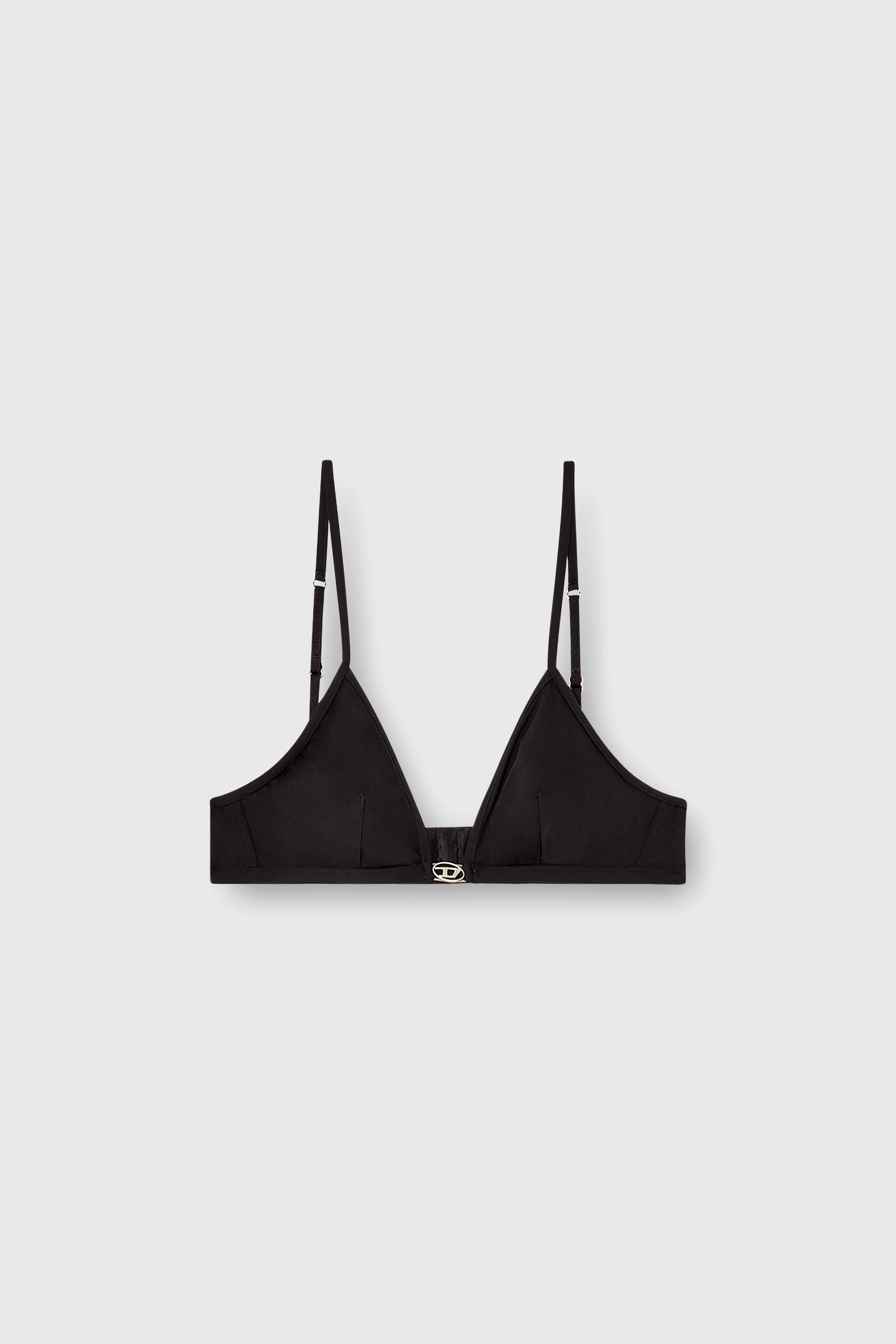 Diesel - LUNA-DNM, Woman's Microfibre triangle bra with Oval D detail in Black - 2