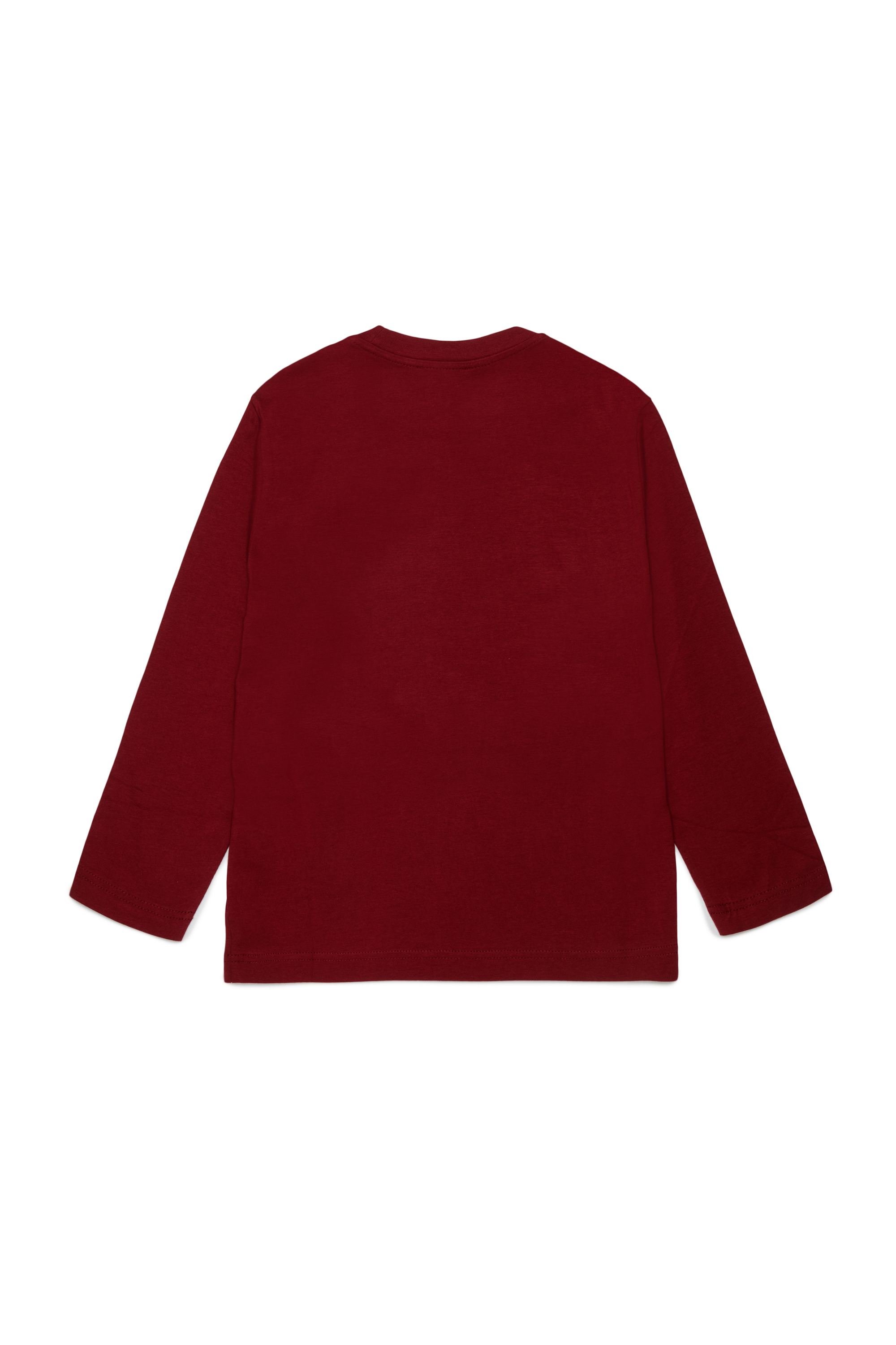 Diesel - TCIRCLELS OVER, Man's Long-sleeve T-shirt with Oval D logo in Red - 2