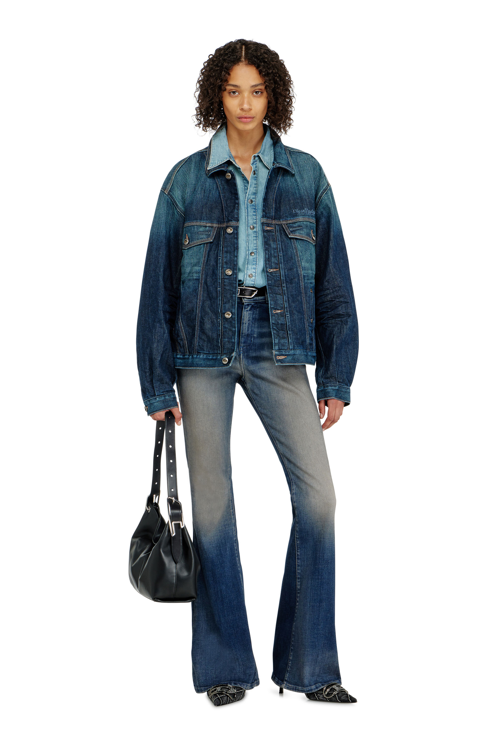 Diesel - Woman's Bootcut Jeans 1973 D-Partt 09P67, Dark Blue - 1