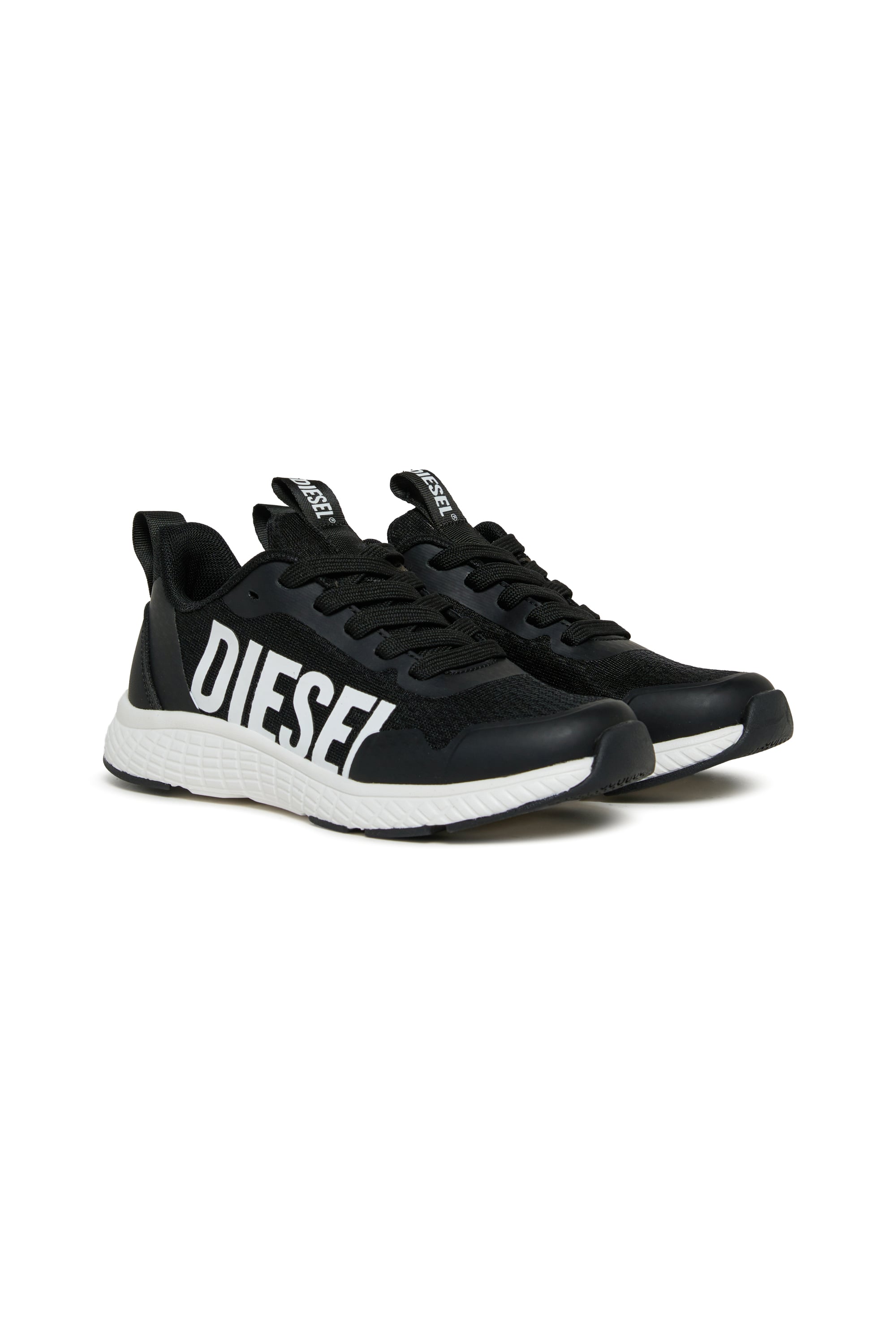 Diesel - S-RUNCOUT, Unisex's S-Runcout - Sneakers with maxi Diesel logo in Black - 2
