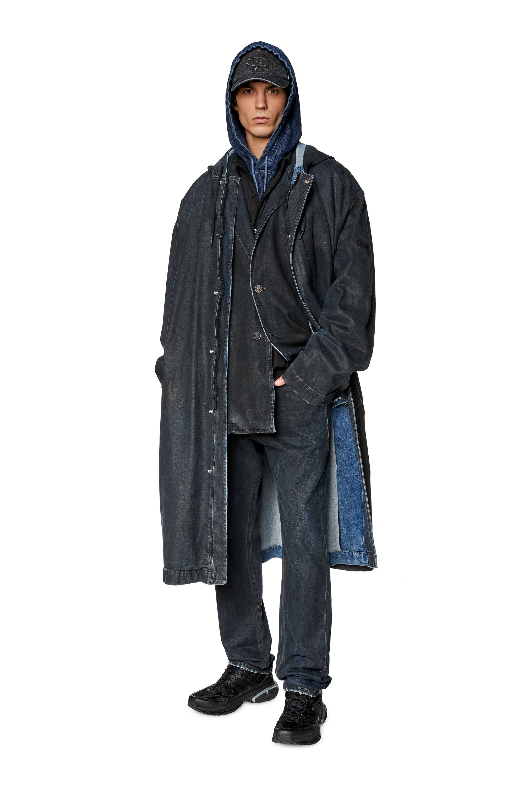 Diesel - Straight Jeans 1995 D-Sark 0HJAU, Black/Dark grey - Image 1