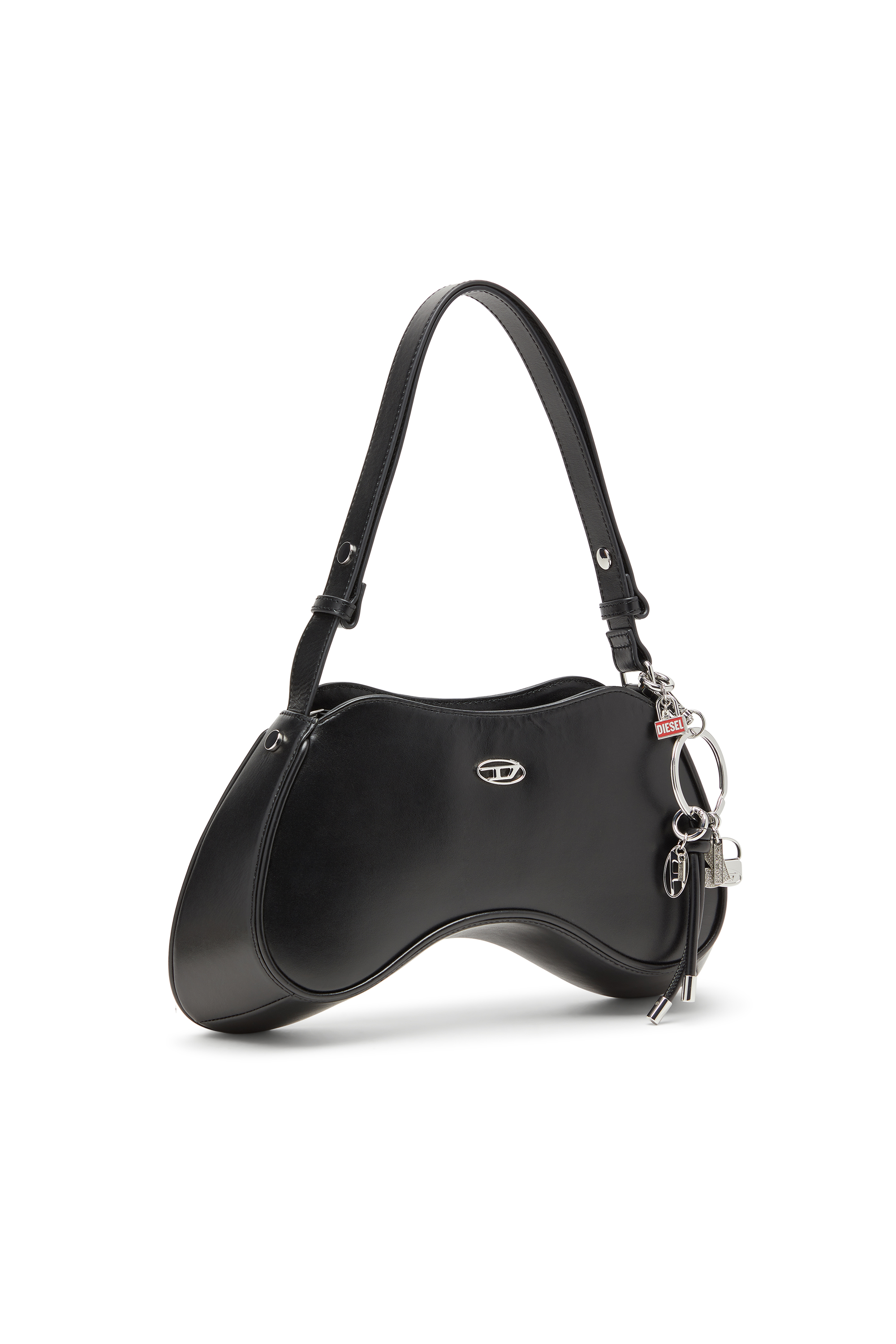 Diesel - CHARM-OVAL D, Unisex's Metal keyring with Oval D charm in Silver - 3