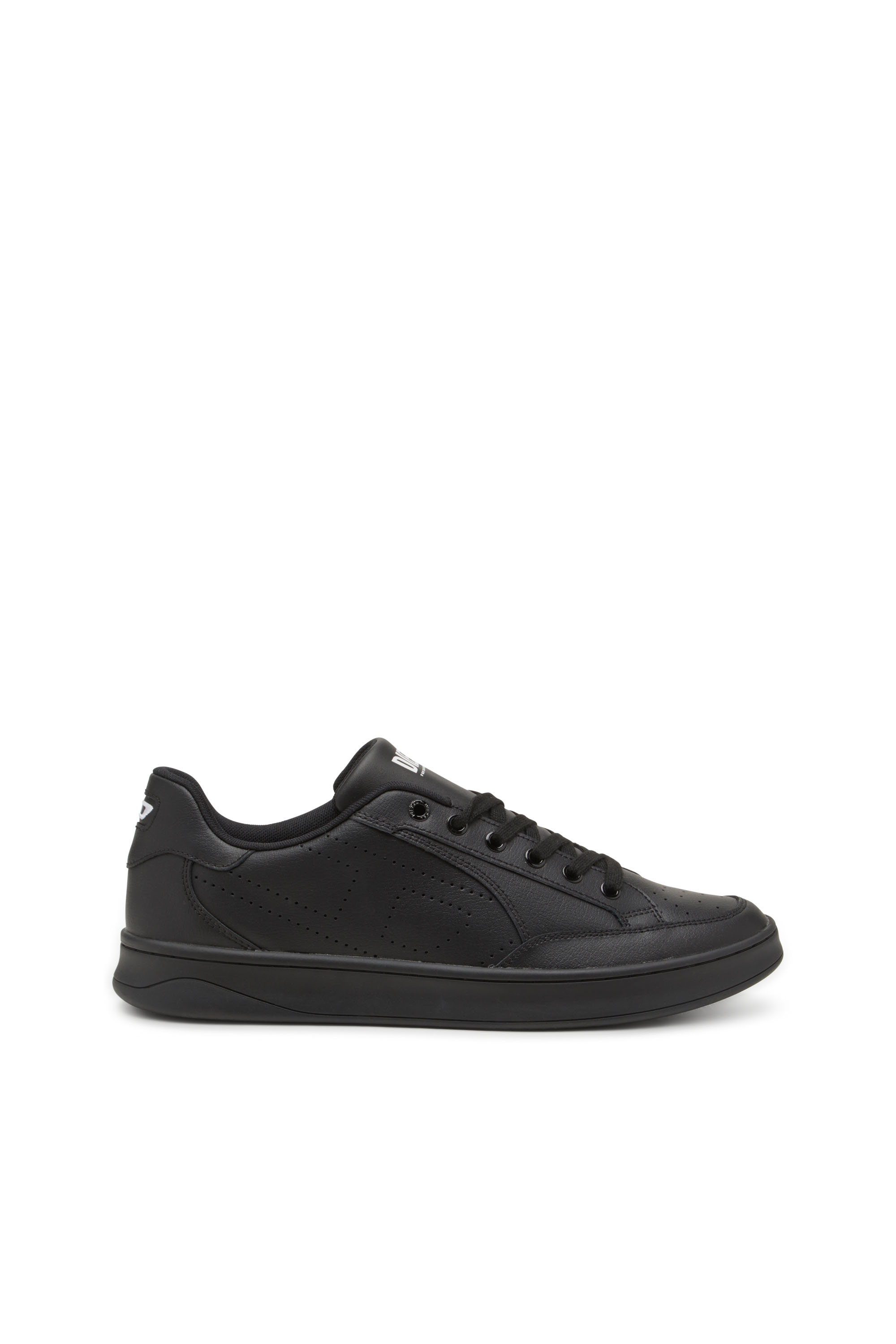 S-DAKOTA LOW, Black Diesel - S-DAKOTA LOW, Man's S-Dakota-Leather sneakers with perforated logo in Black - 1