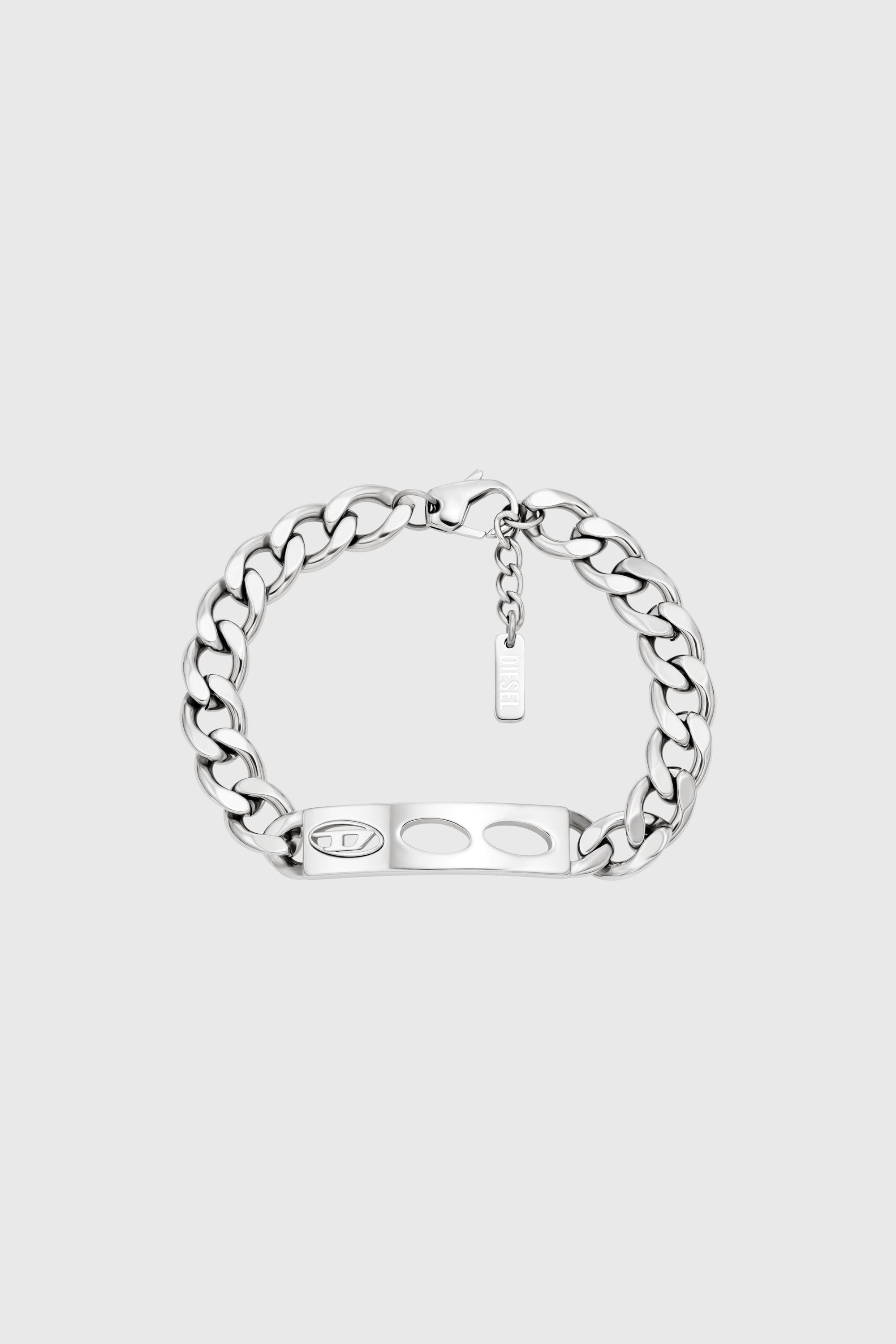 Diesel - DX166340 JEWELLERY, Unisex's Stainless Steel ID Bracelet in Silver - 1