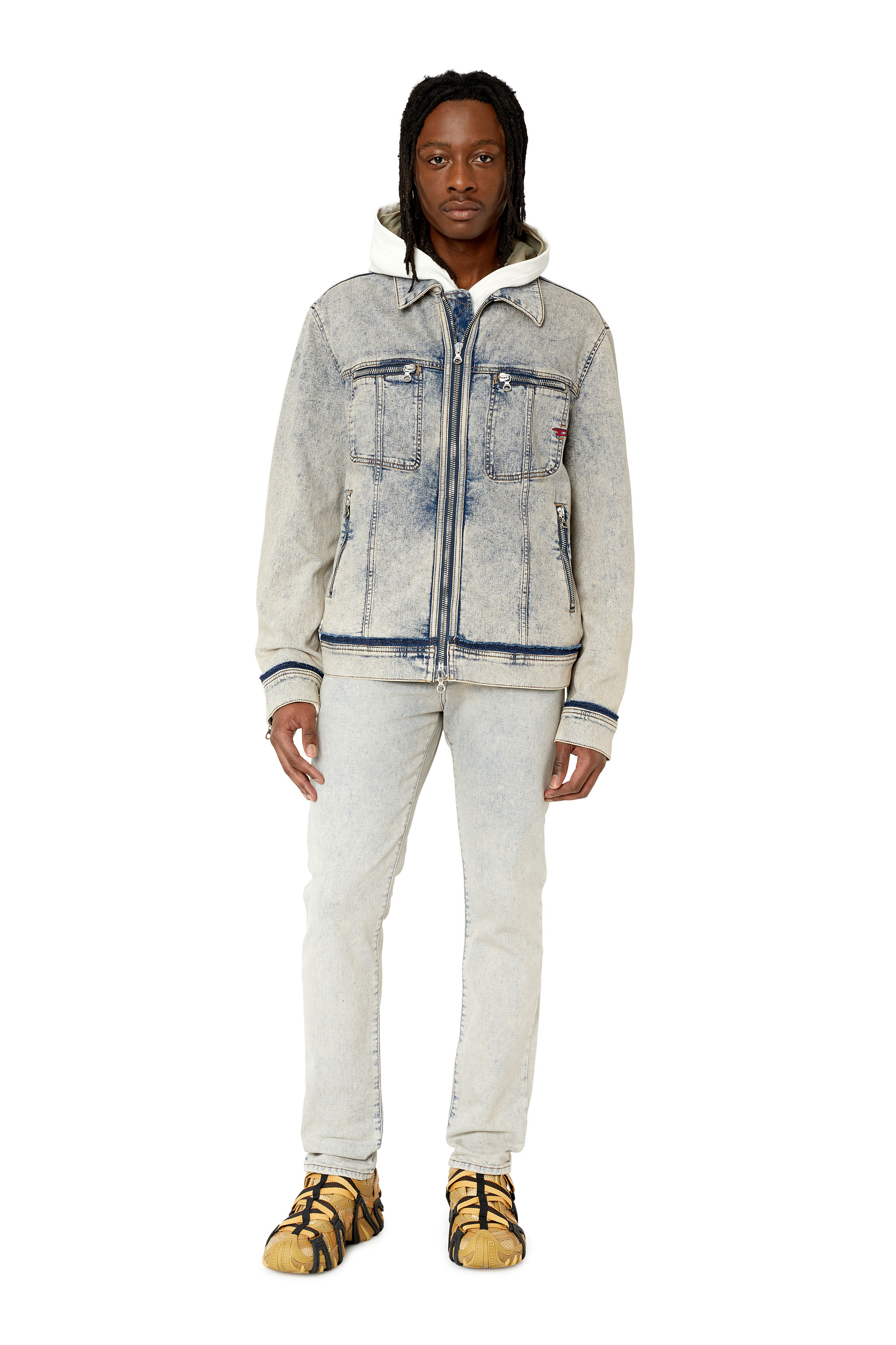 Diesel - 2019 D-Strukt 09F12 Slim Jeans, Medium blue - Image 4
