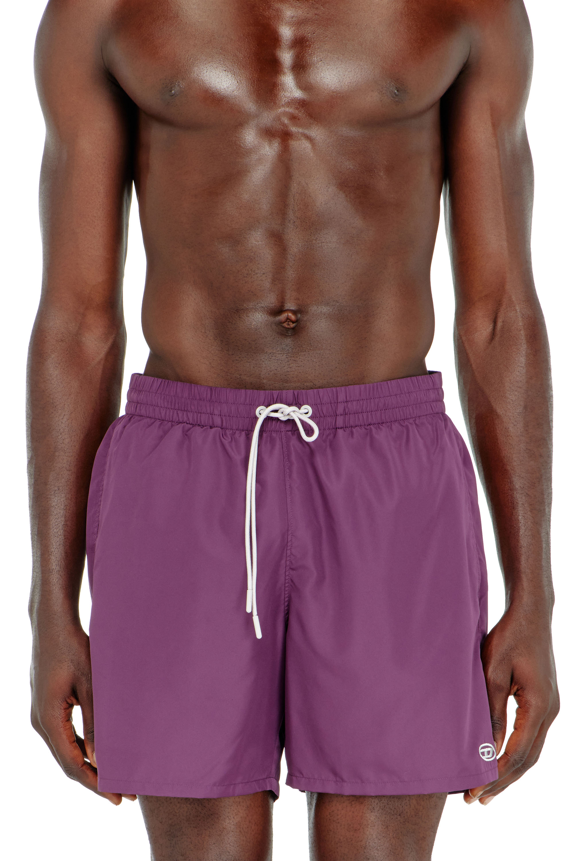 Diesel - GEORGE-41-UTLT, Man's Swim shorts with metallic Oval D logo in null - 2
