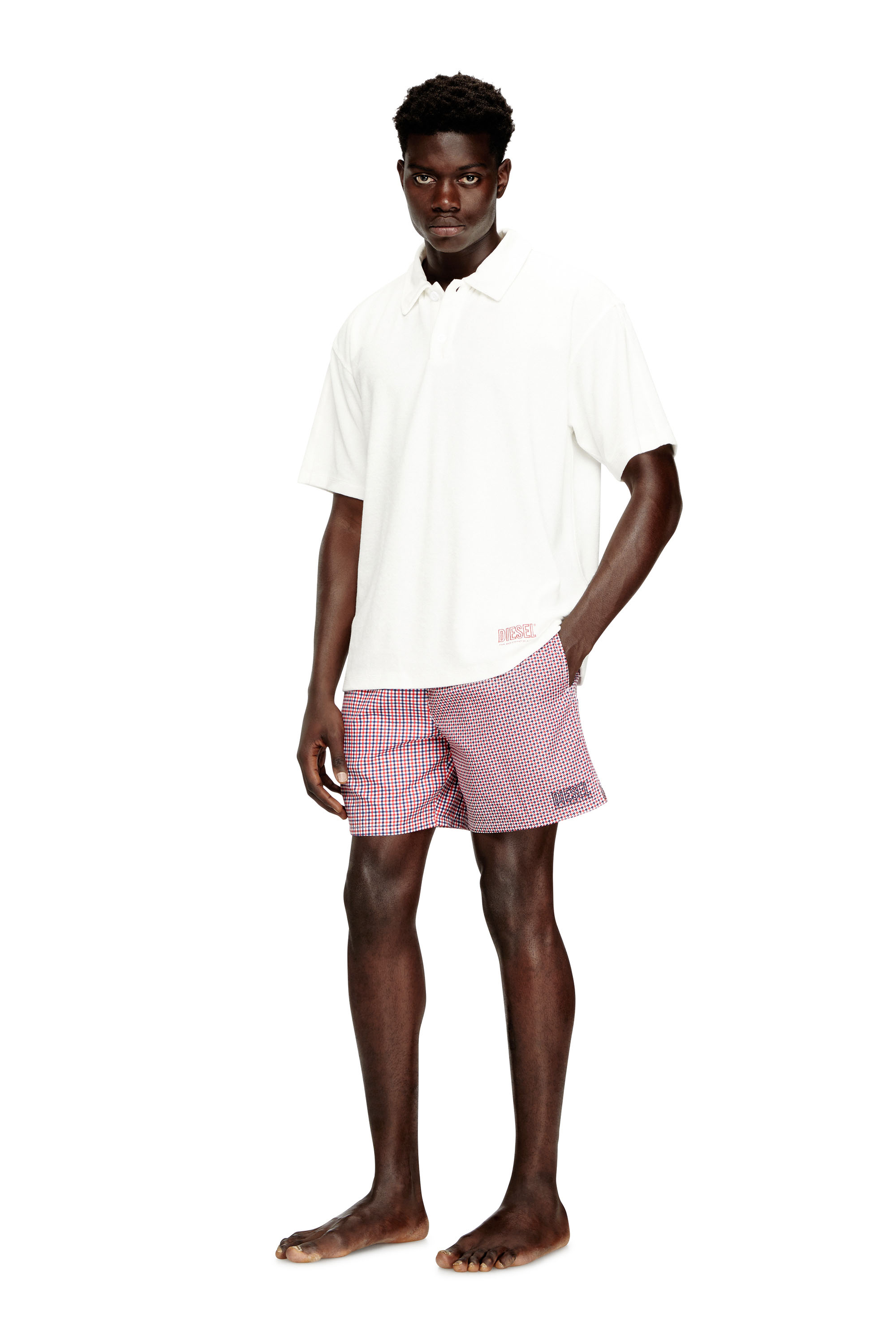 Diesel - SPORT-41-D-CORE, Man's Swim shorts with mixed patterns in null - 1