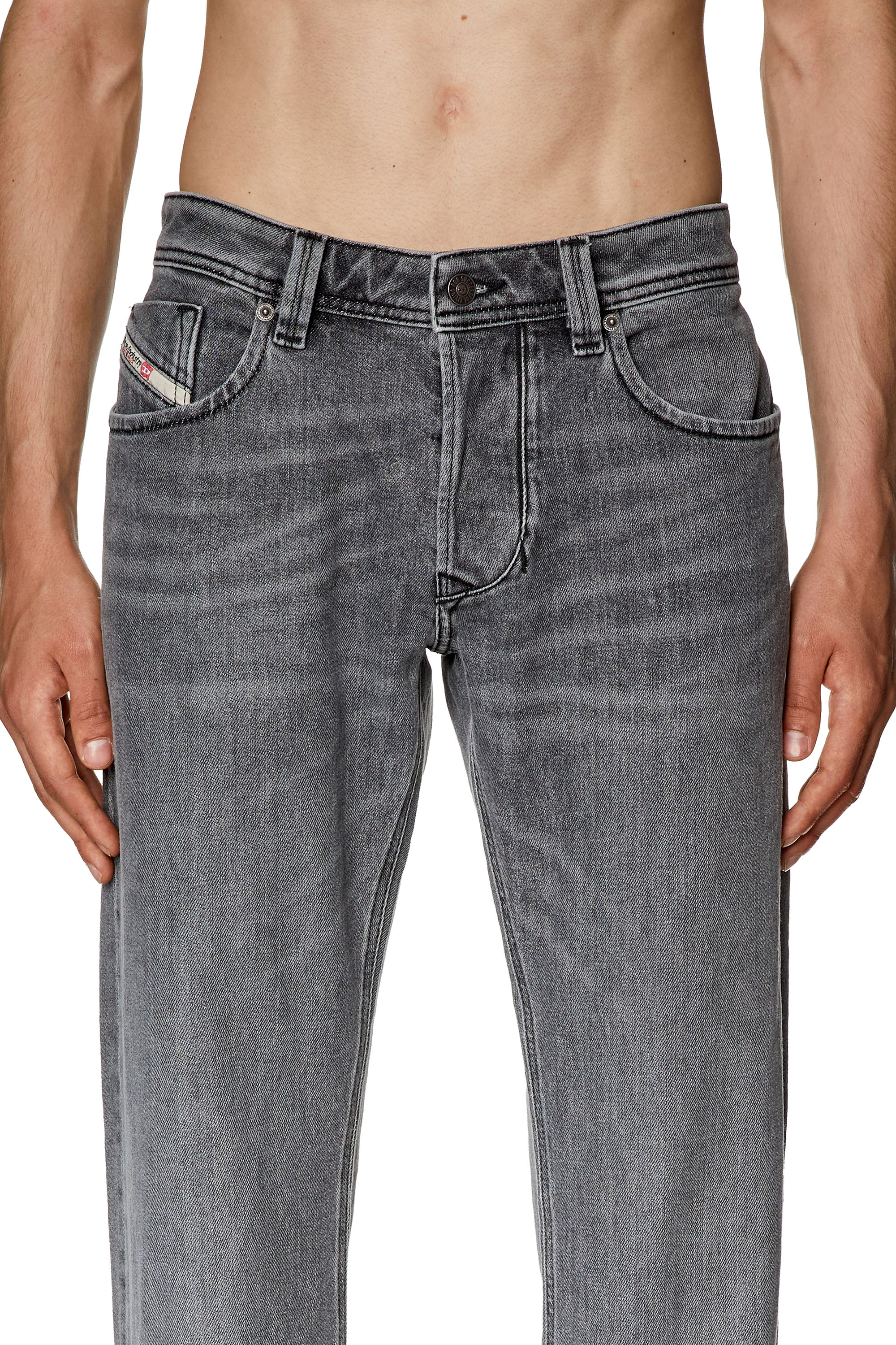 Diesel - Straight Jeans 1985 Larkee 09F83, Black/Dark grey - Image 3