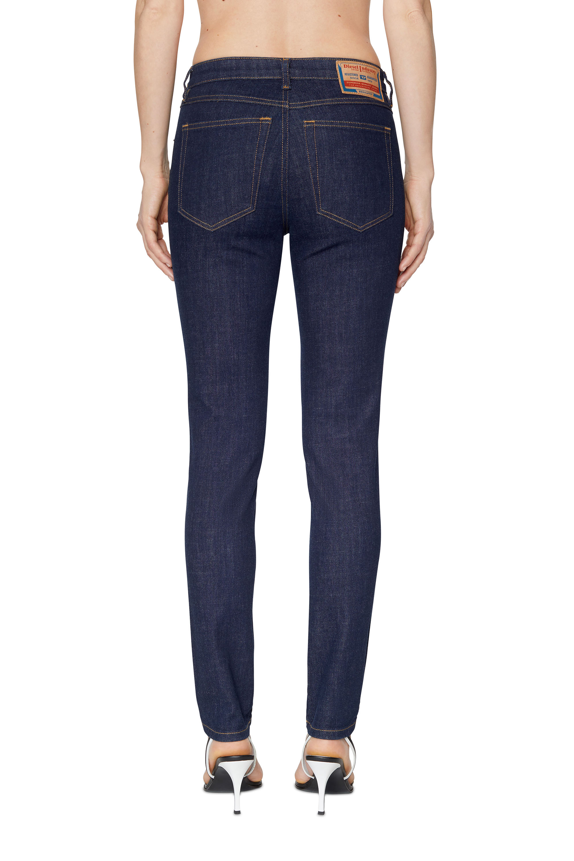 Diesel - Skinny Jeans 2015 Babhila Z9C17, Dark Blue - Image 2