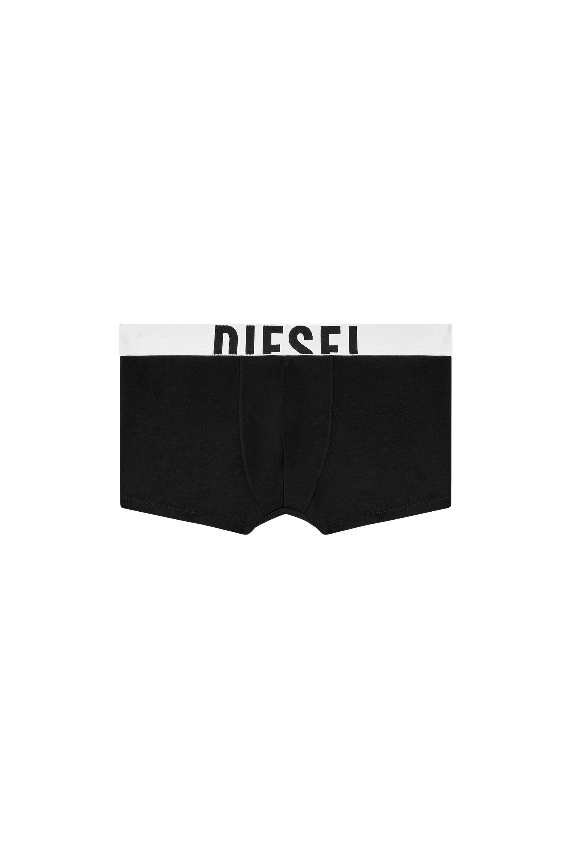 Diesel - DAMIEN-D-POP-40, Man's Boxer briefs with acid rain print in Black/White - 3