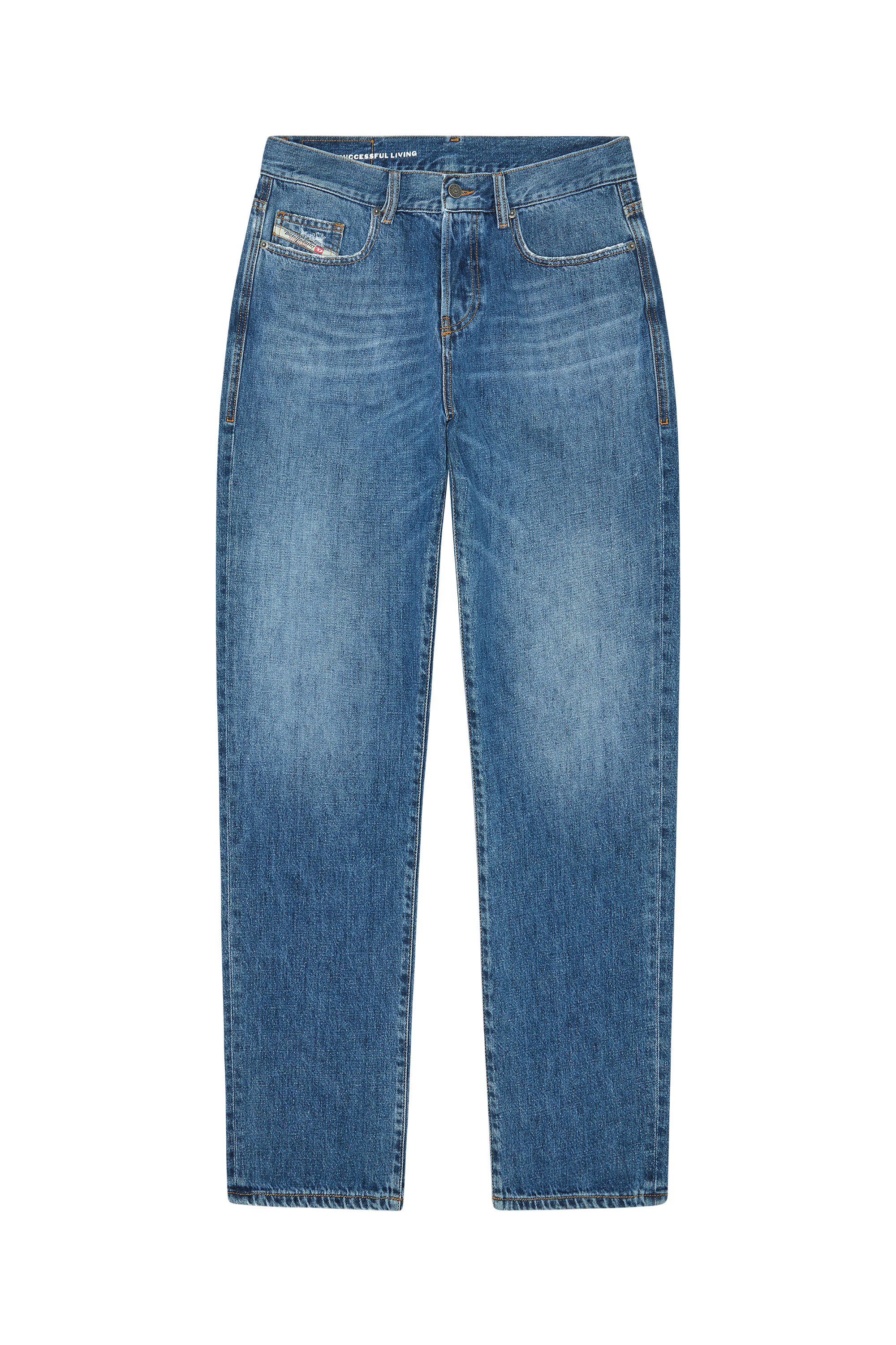 Diesel - 2020 D-Viker 09F25 Straight Jeans, Medium blue - Image 5