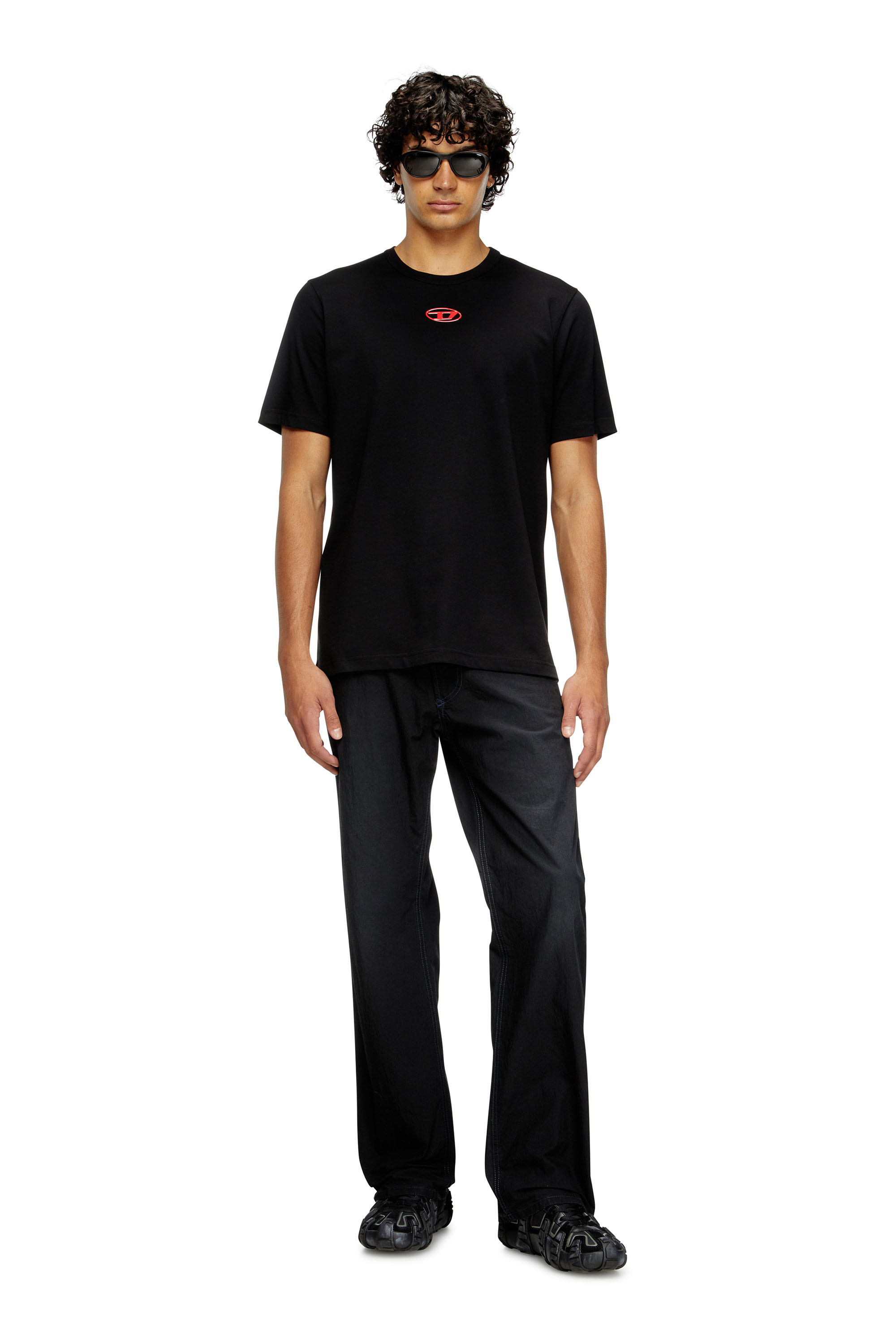 Diesel - T-ADJUST-OD, Man's T-shirt with metallic Oval D in null - 2