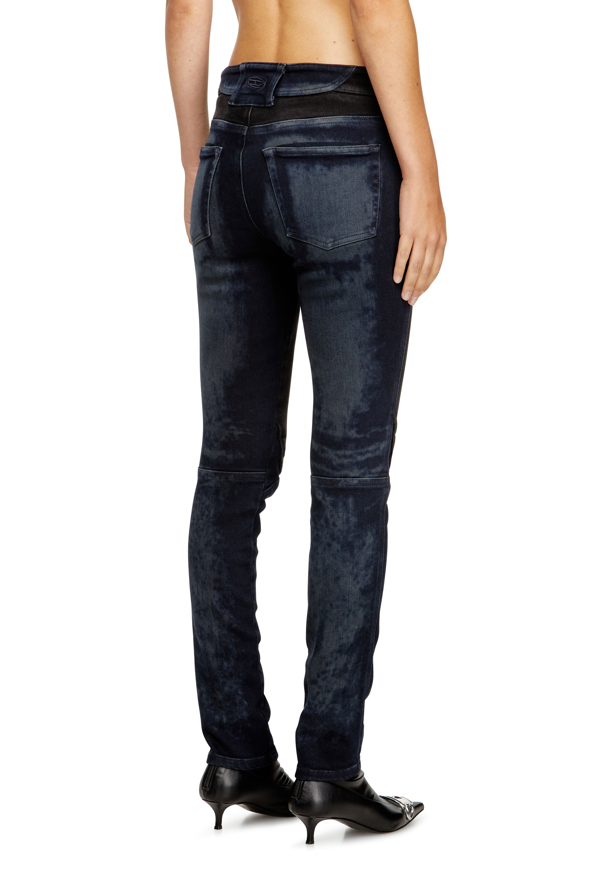 Slim Jeans D-Bikee 09M92, Dark Blue Diesel - Woman's Slim Jeans D-Bikee 09M92, Dark Blue - 4