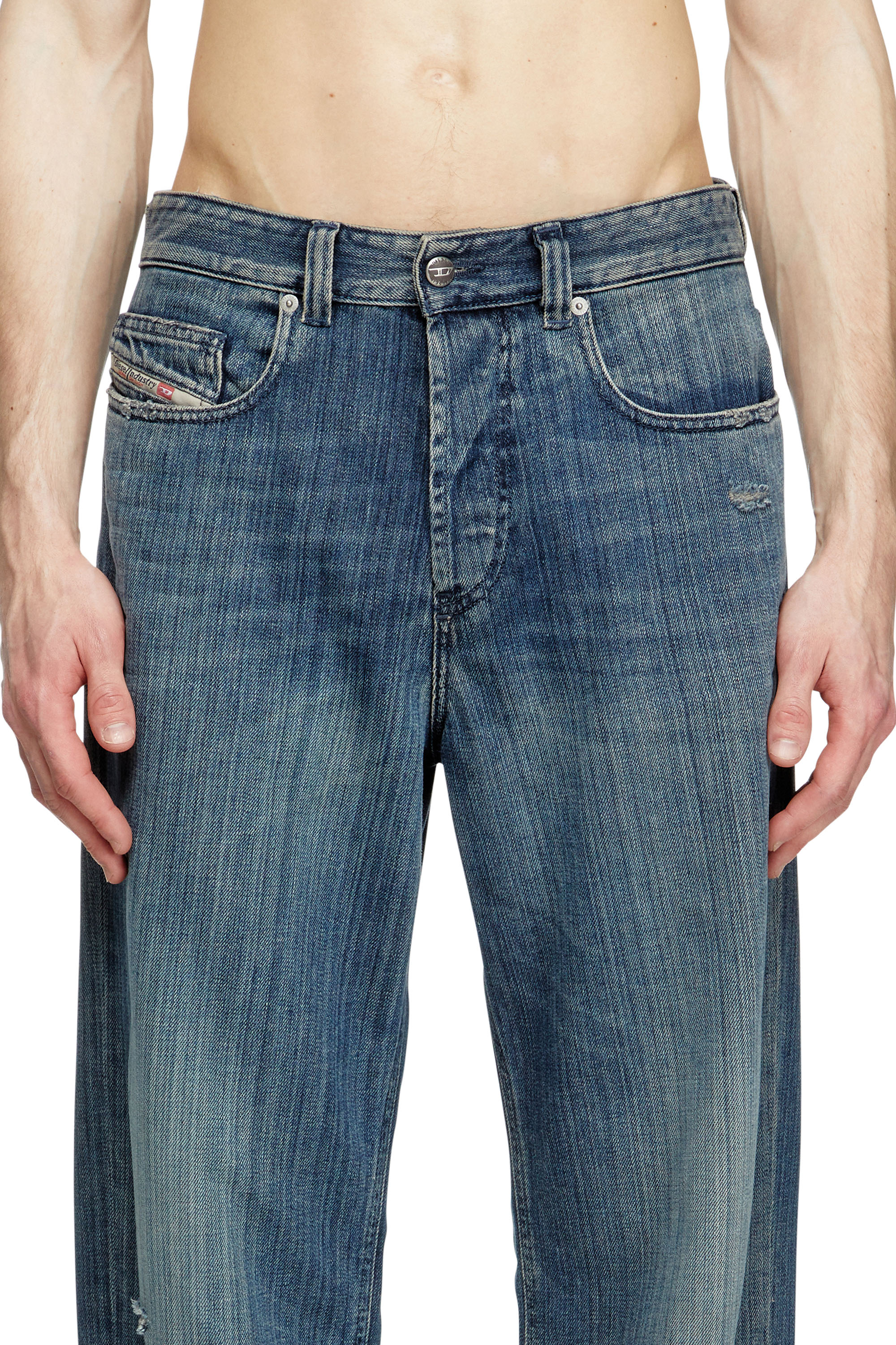 Diesel - Man's Relaxed Jeans 2001 D-Macro 09M09, Dark Blue - 5