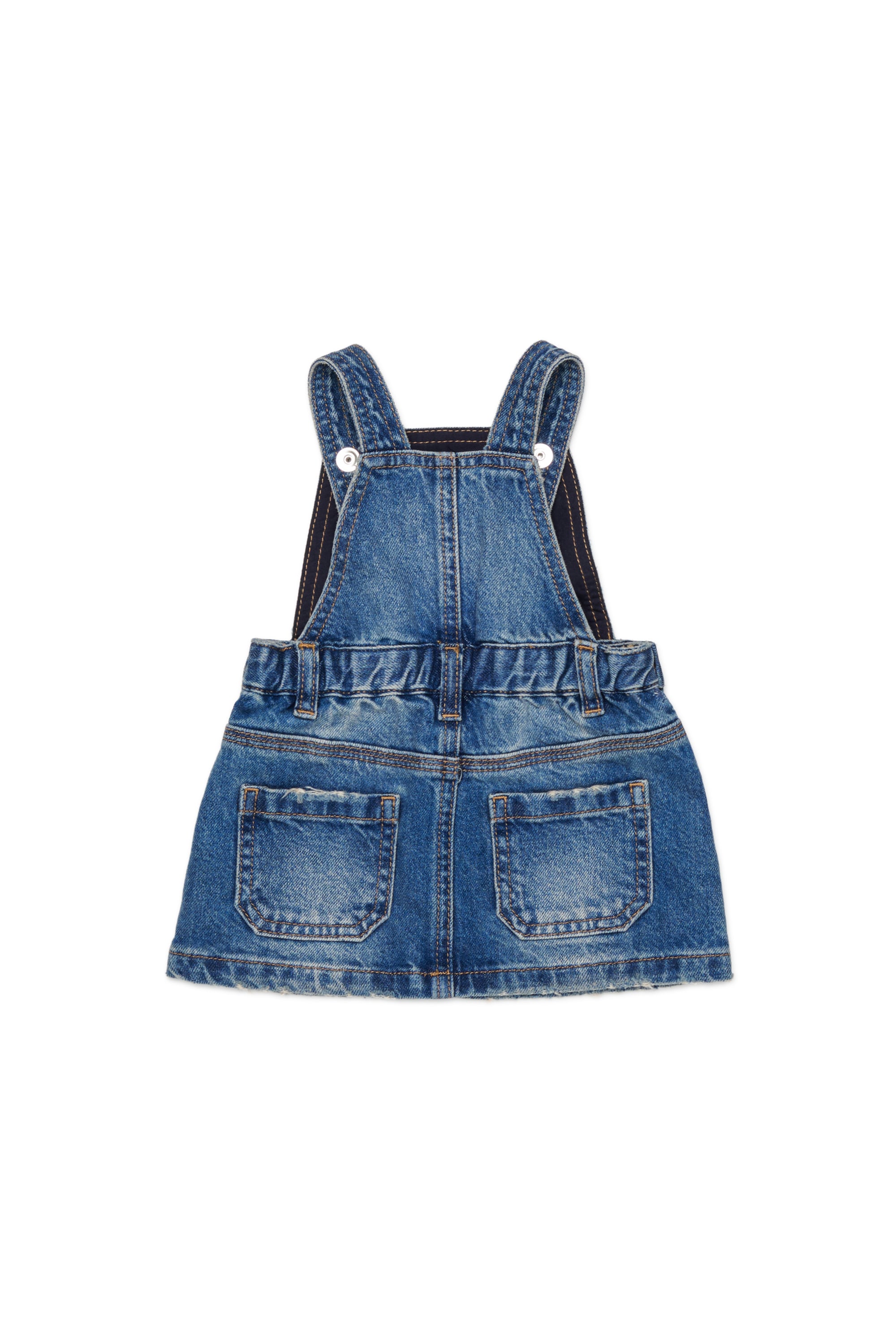 Diesel - JUMIB, Woman's Denim dungaree dress in Medium blue - 2