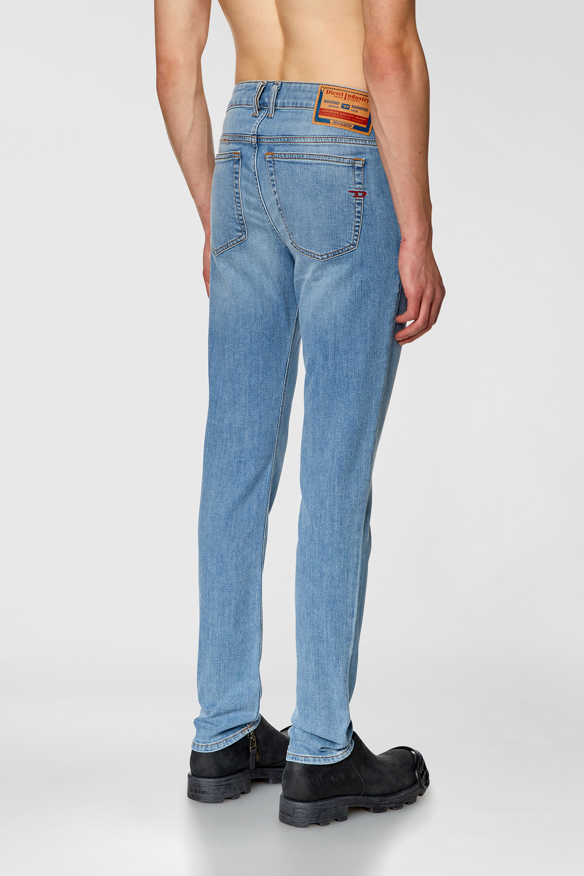 Diesel - Man's Skinny Jeans 1979 Sleenker 09H62, Light Blue - 3