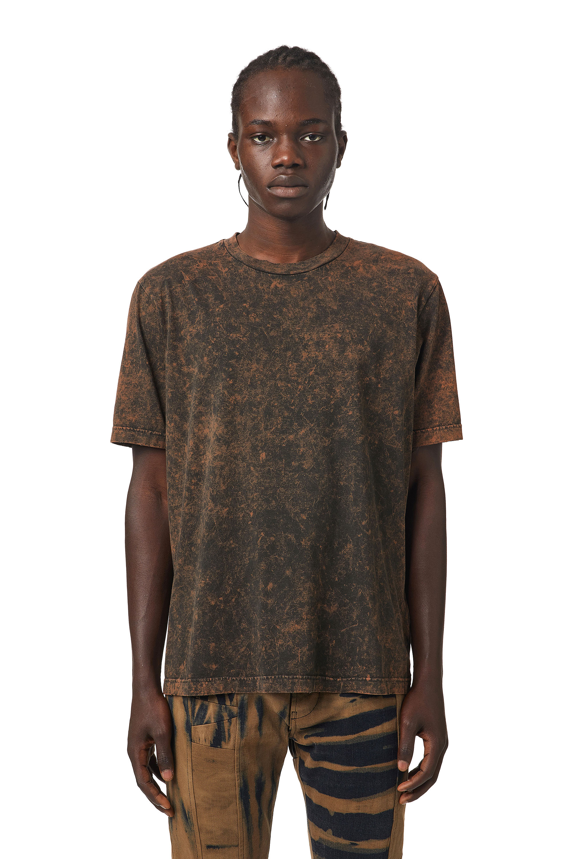 T-JUST-SLITS-B65, Black/Brown - T-Shirts