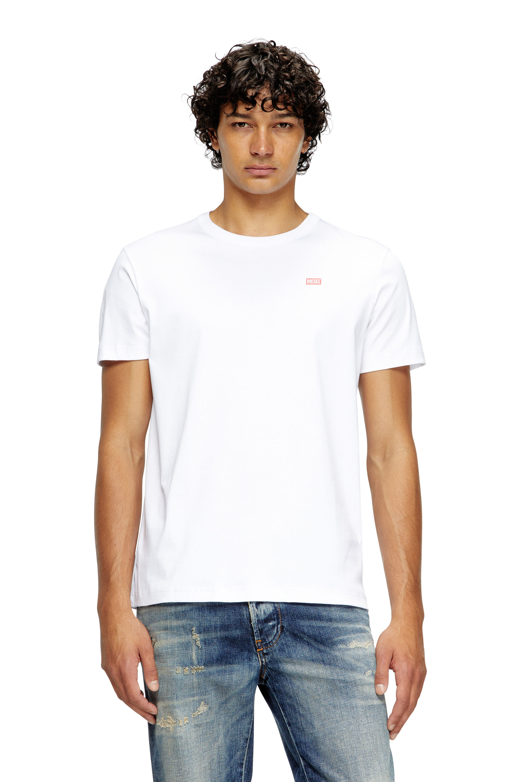Diesel - T-MIEGOR-K77, Man's T-shirt in mercerised cotton in White - 1