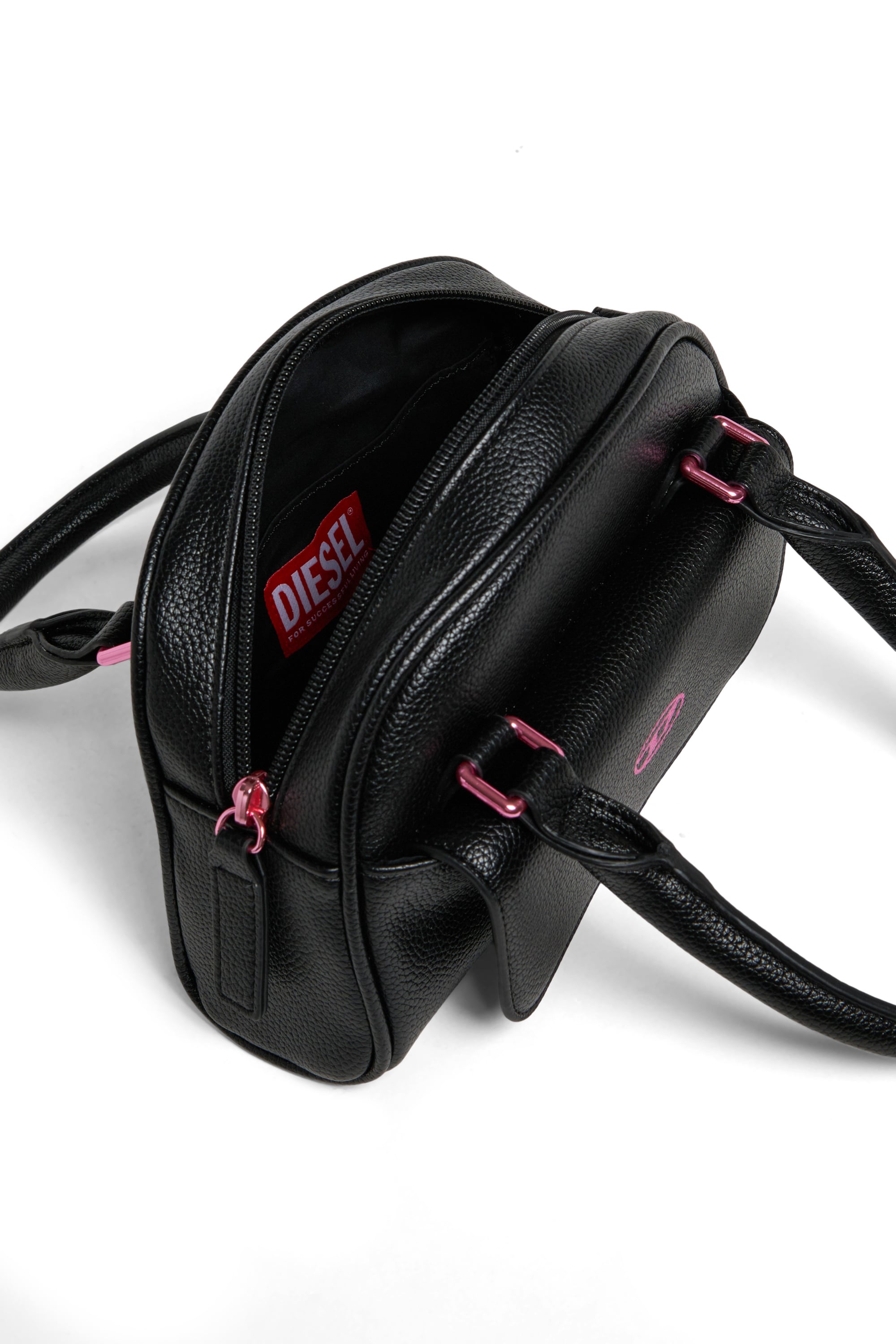 Diesel - WREDY, Woman's WREDY - Bag in grainy coated fabric in Black - 4