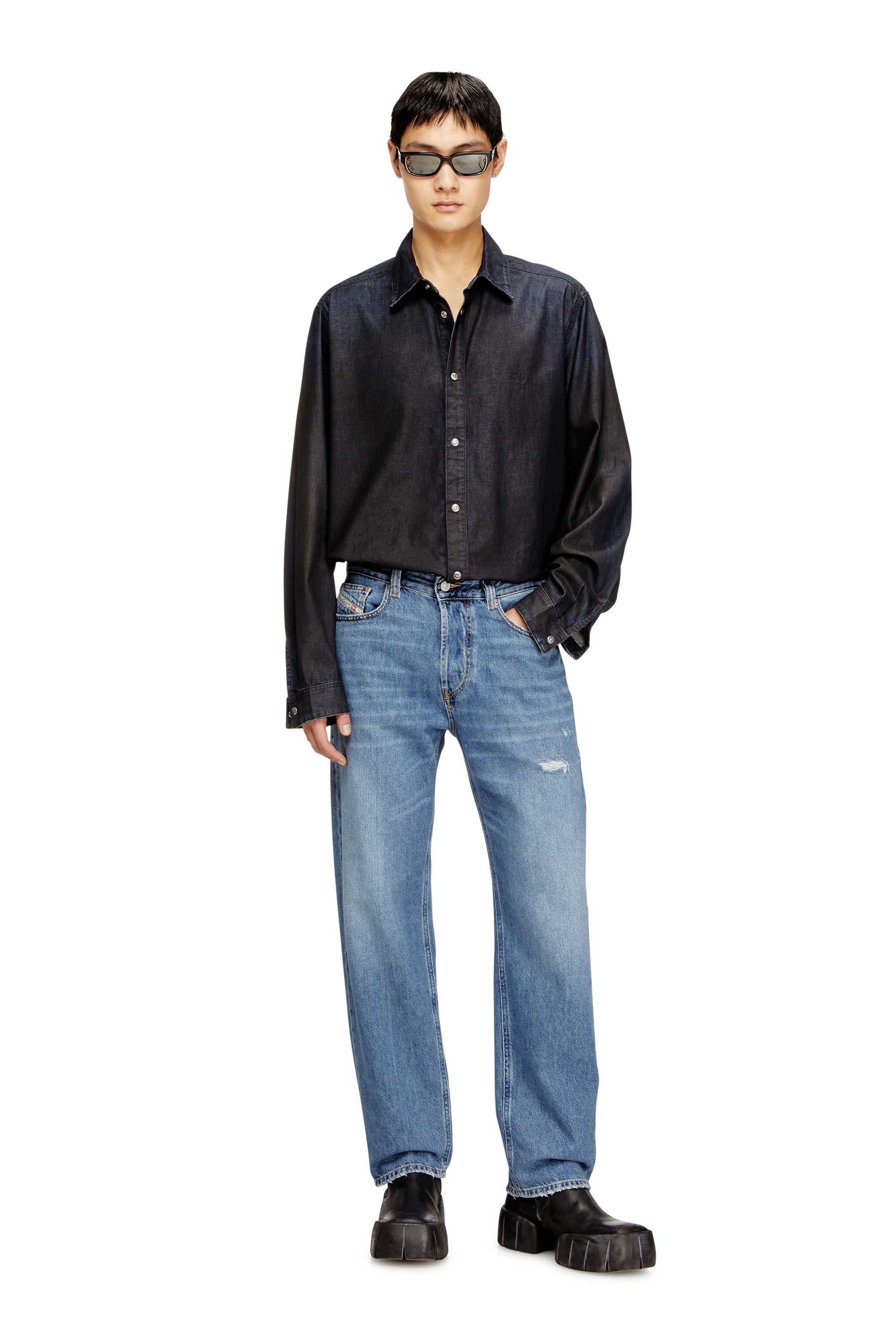 Diesel - Man's Regular Jeans 2024 D-Macs 09N69, Light Blue - 1