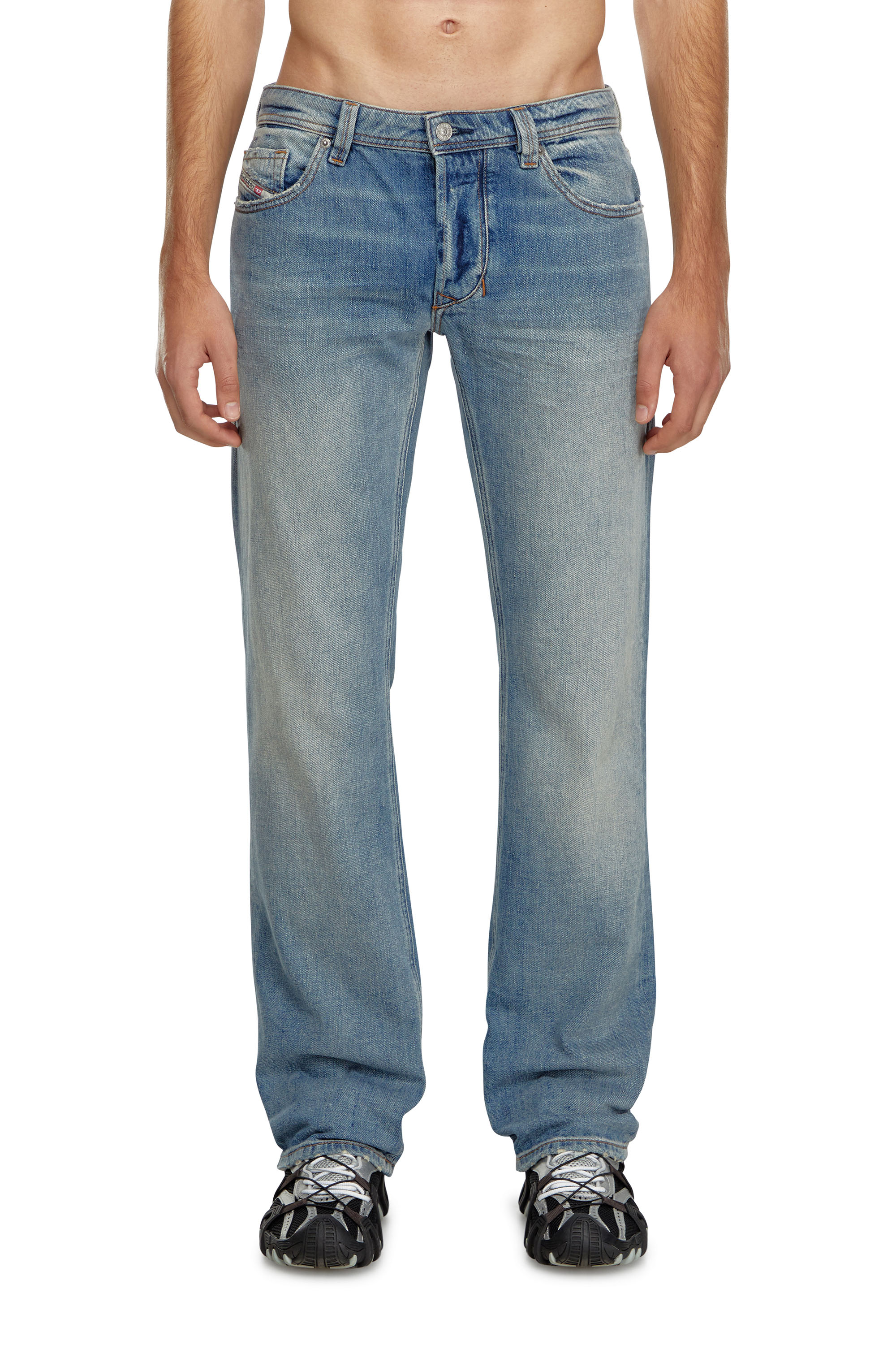 Diesel - Man Straight Jeans 1985 Larkee 0GRDN, Light Blue - Image 1