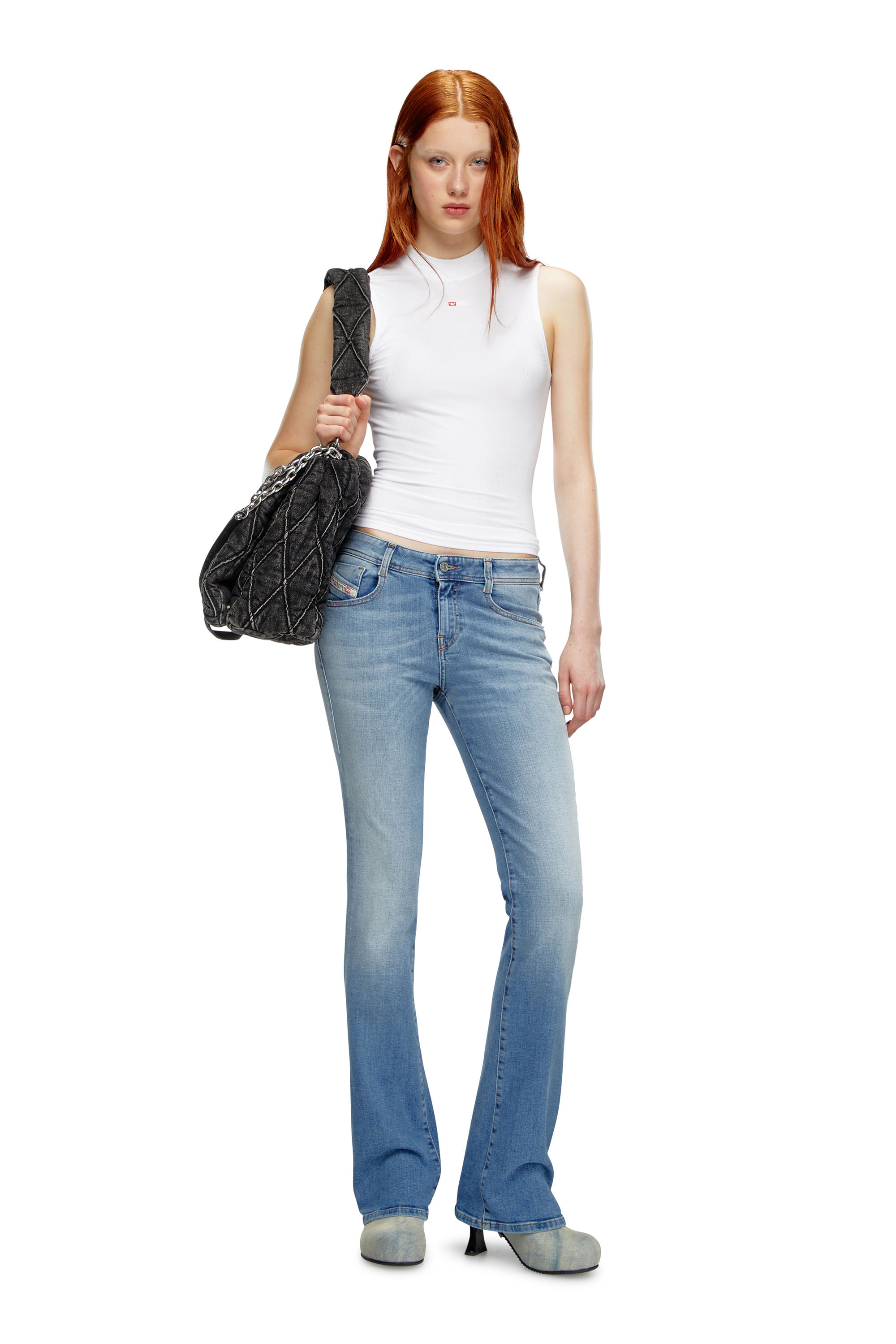 Diesel - Woman Bootcut and Flare Jeans 1969 D-Ebbey 09K06, Light Blue - Image 1