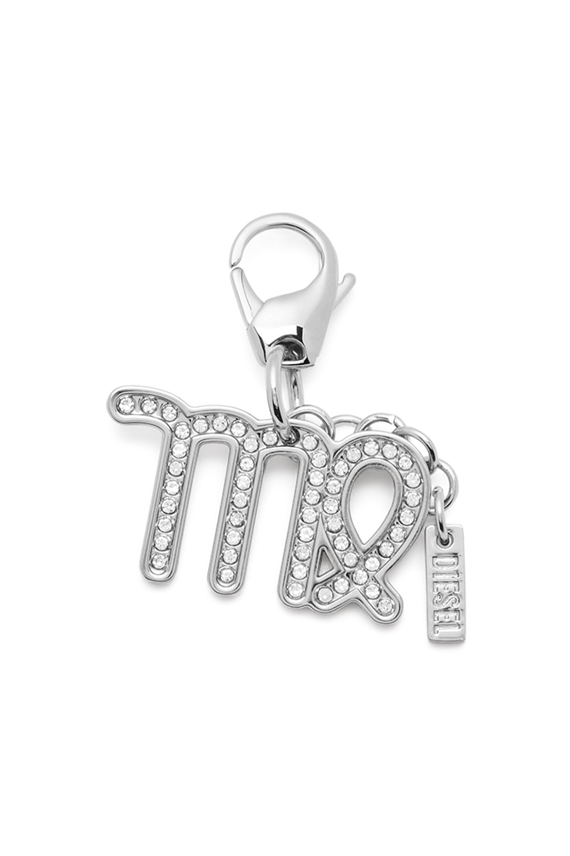 Diesel - CHARM VIRGO, Unisex's Metal Virgo charm with rhinestones in Silver - 1