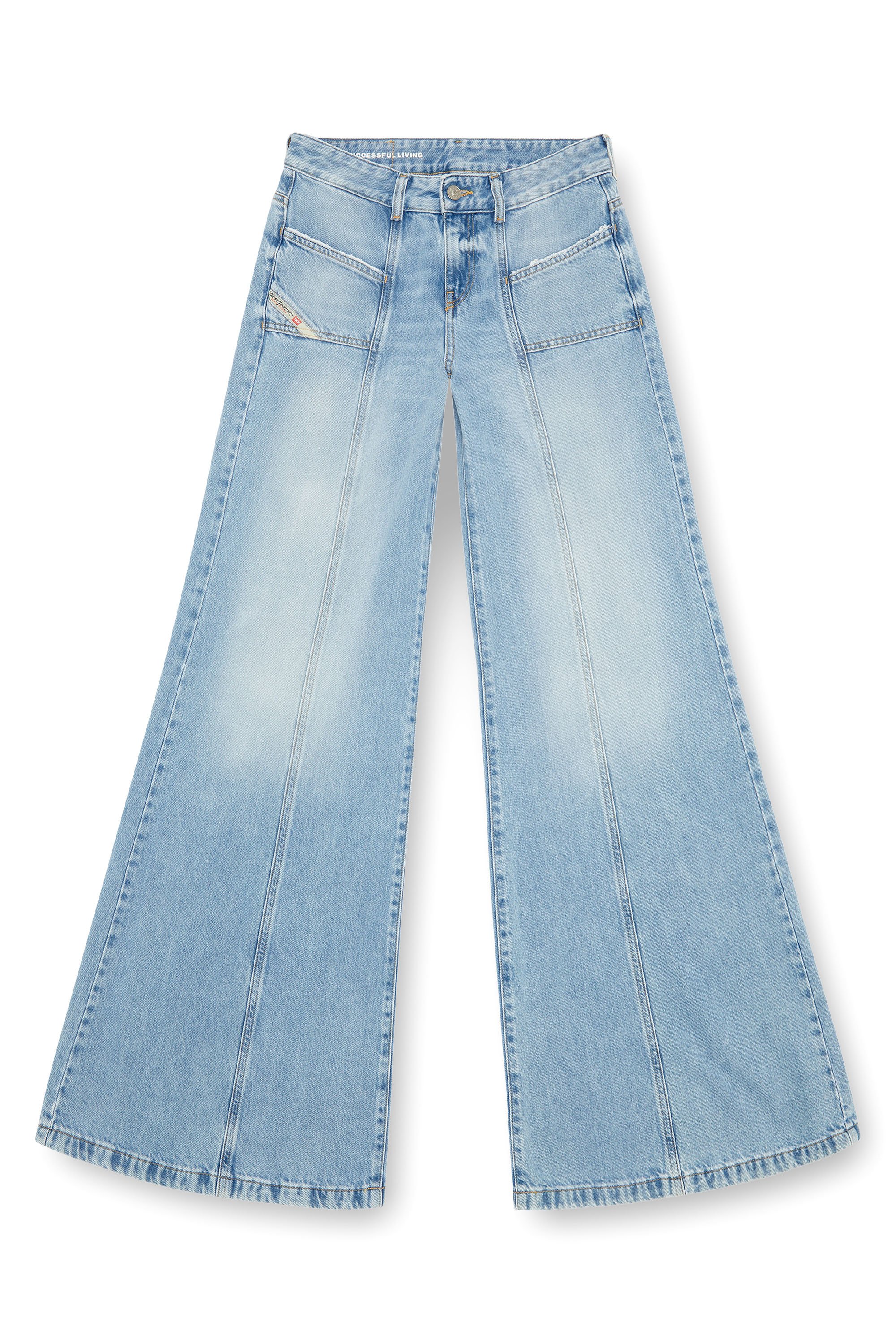 Diesel - Woman Bootcut and Flare Jeans D-Akii 09J88, Light Blue - Image 5