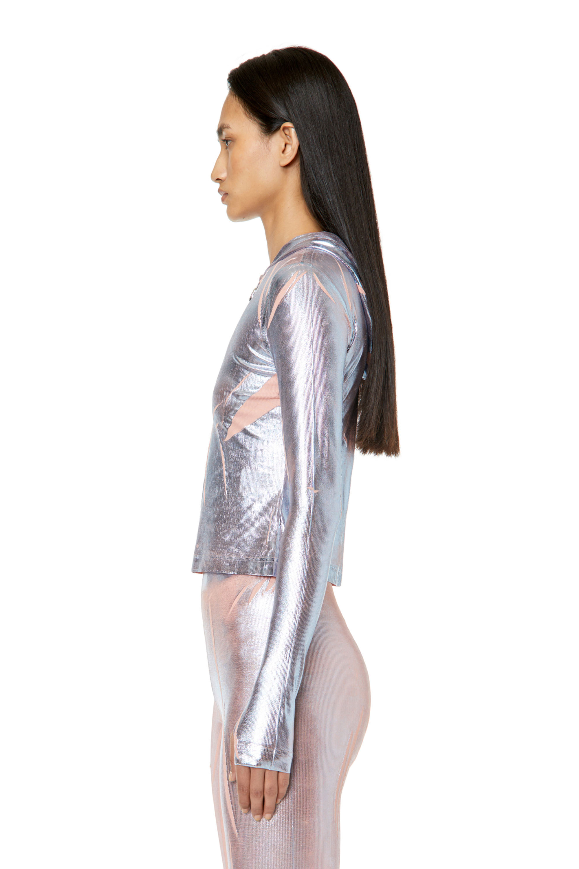 Diesel - T-CLED-HOOD, Silver - Image 6