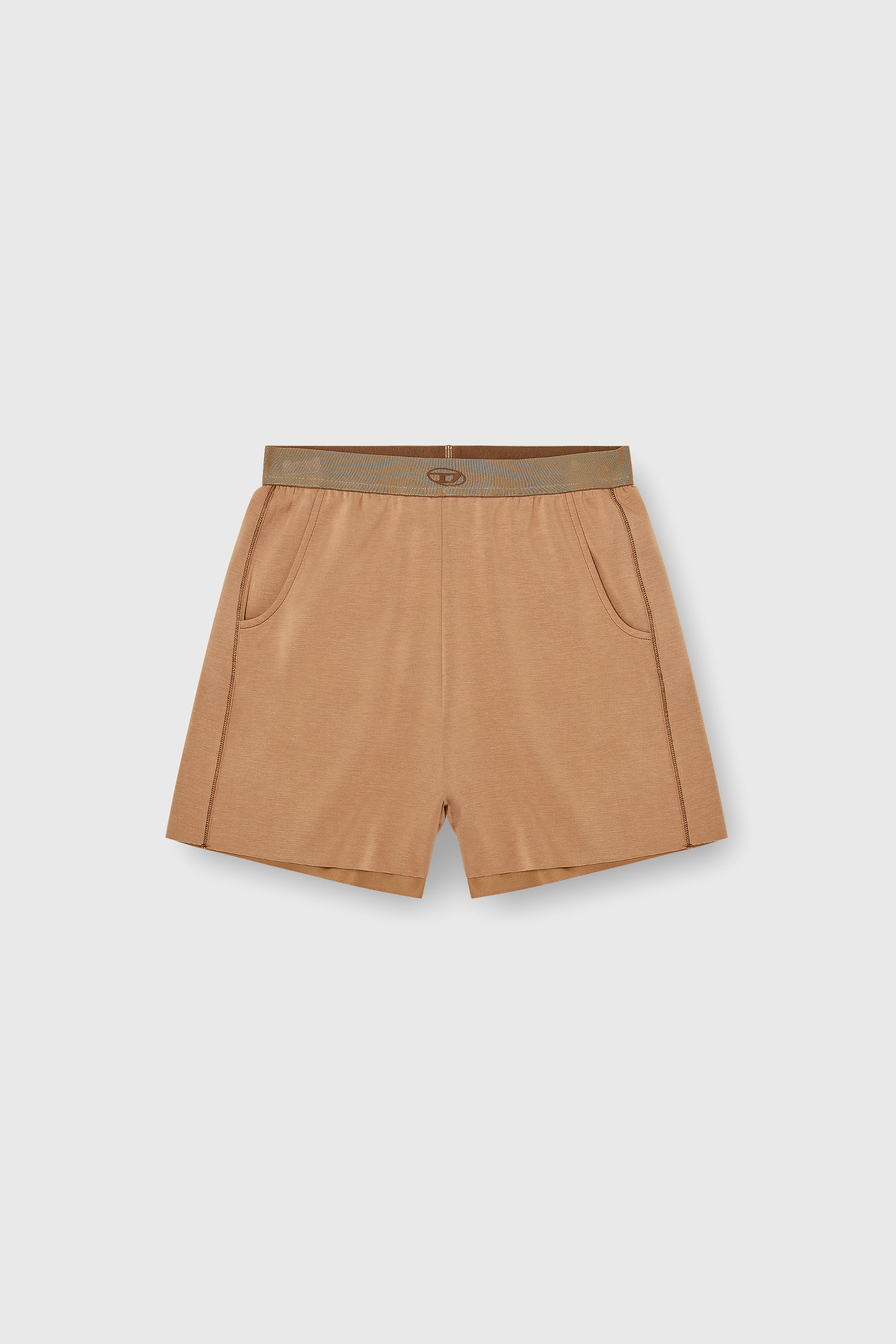 Diesel - MARTHA-UTLT, Woman's Shorts in light stretch scuba in Brown - 2