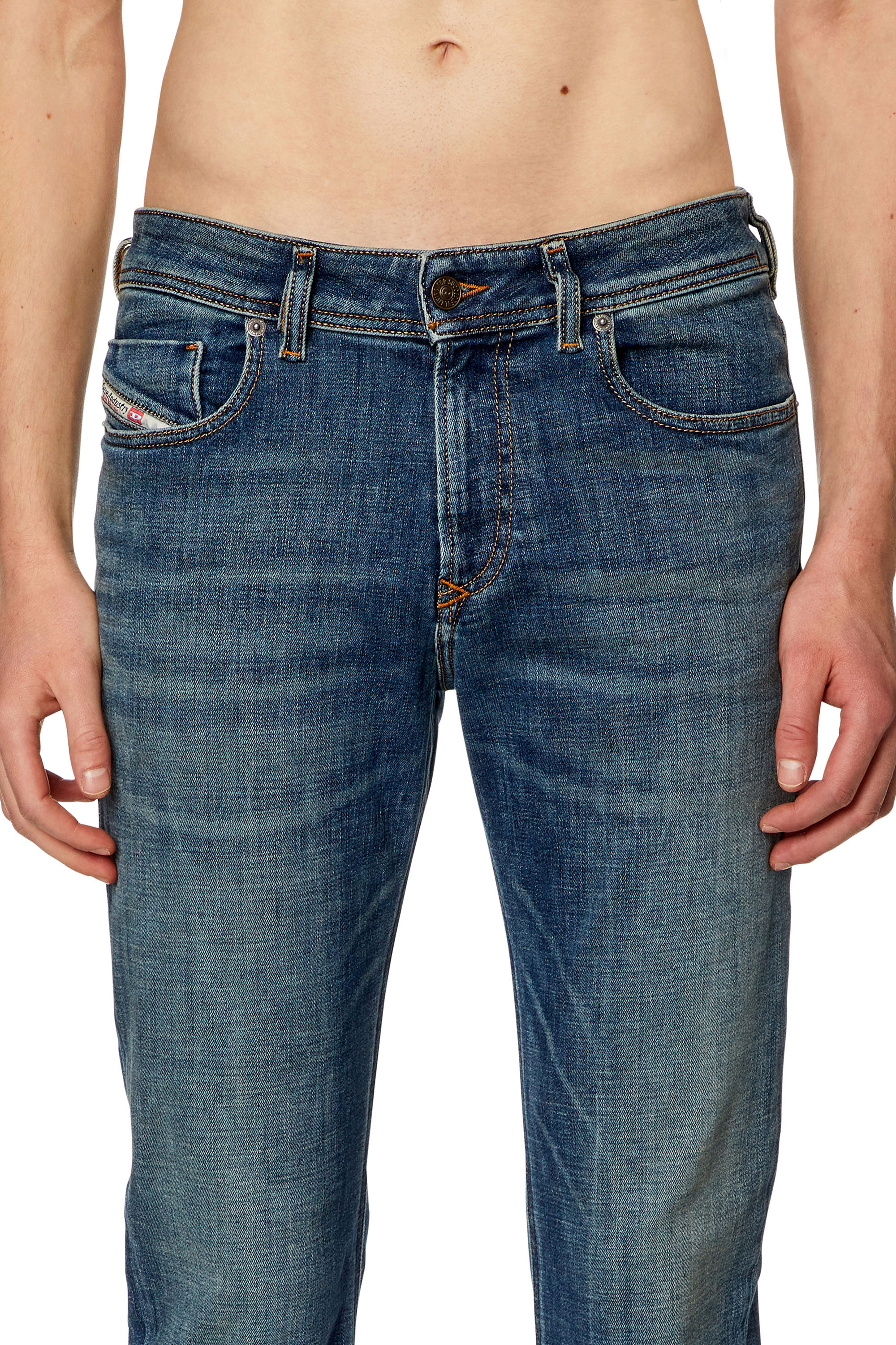 Diesel - Man's Skinny Jeans 1979 Sleenker 09H67, Dark Blue - 5