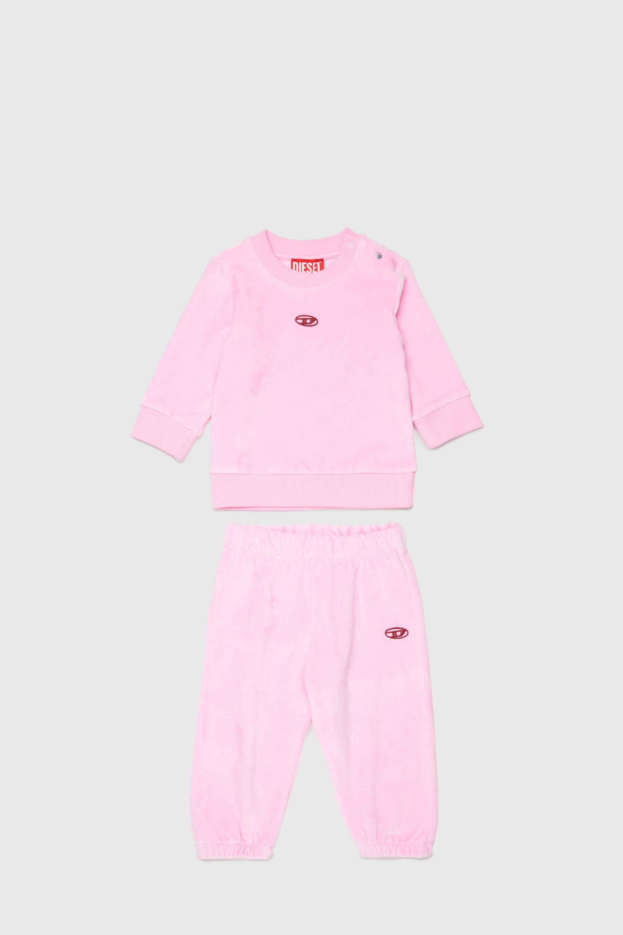 Diesel - SHENIB-SET, Unisex's Cotton tracksuit set with Oval D logo in null - 1