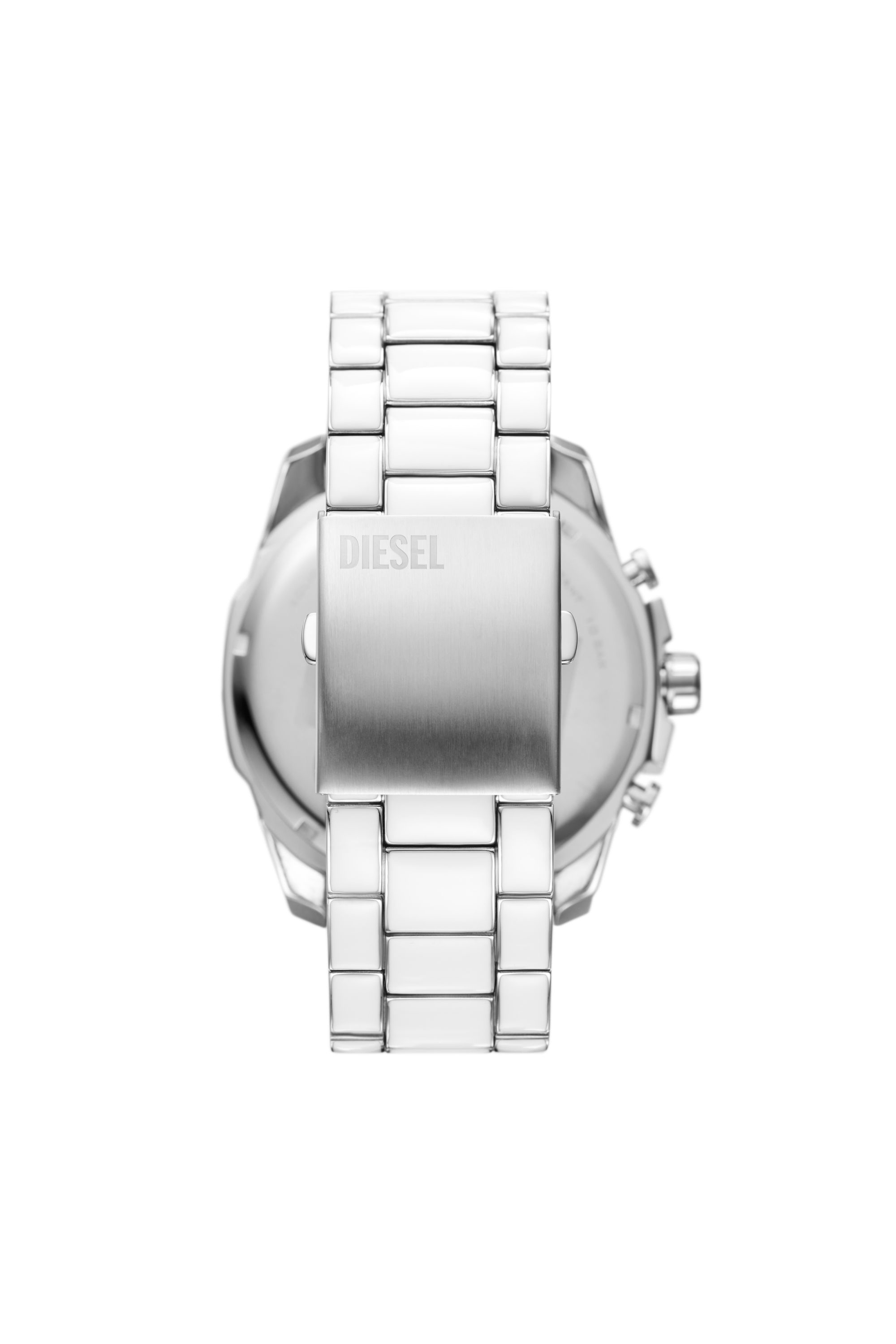 Diesel - DZ4660, Man Mega Chief white and stainless steel watch in Silver - Image 2