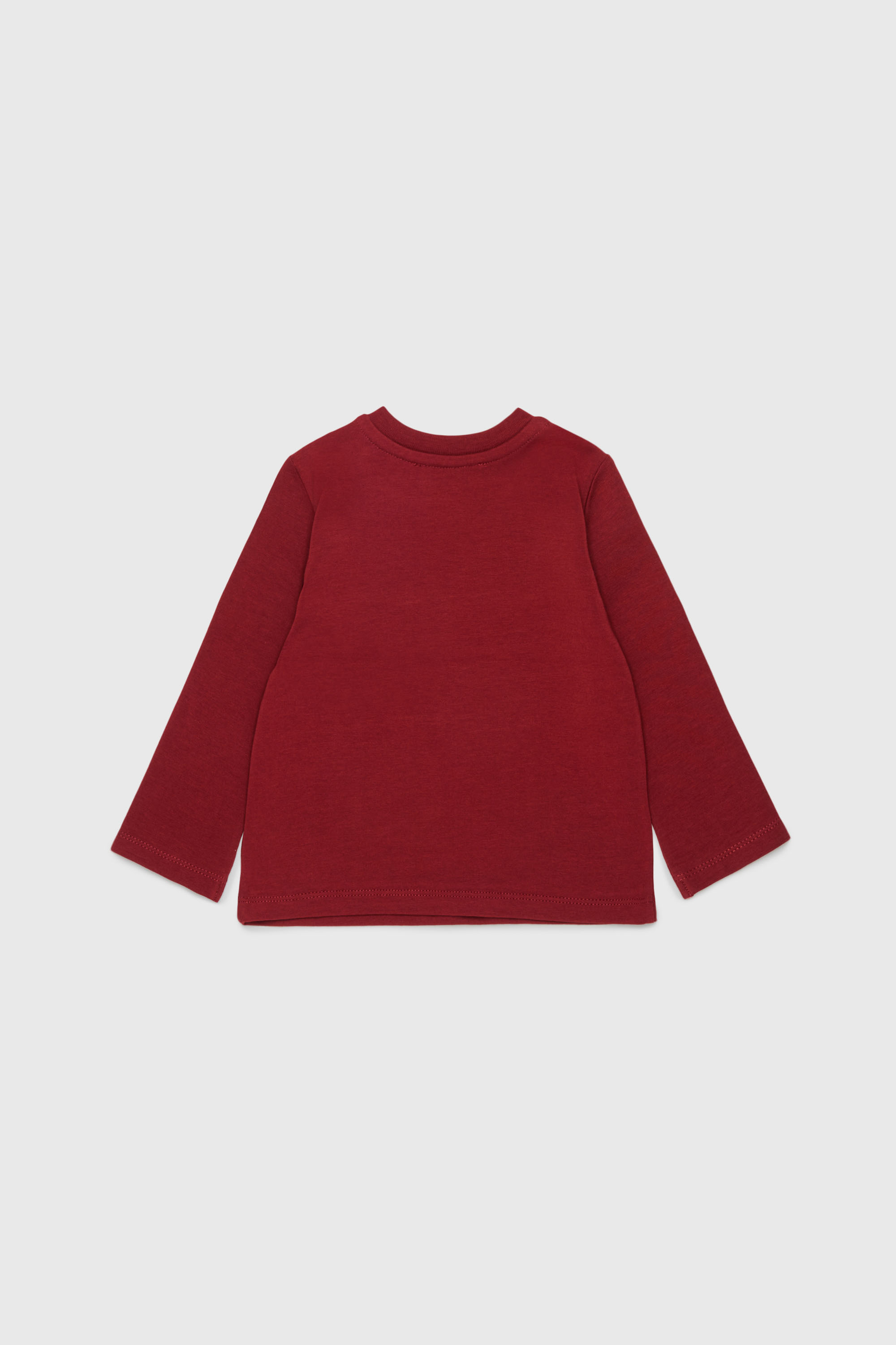 Diesel - TFUMB, Woman's Long-sleeve T-shirt with starburst logo print in Red - 2