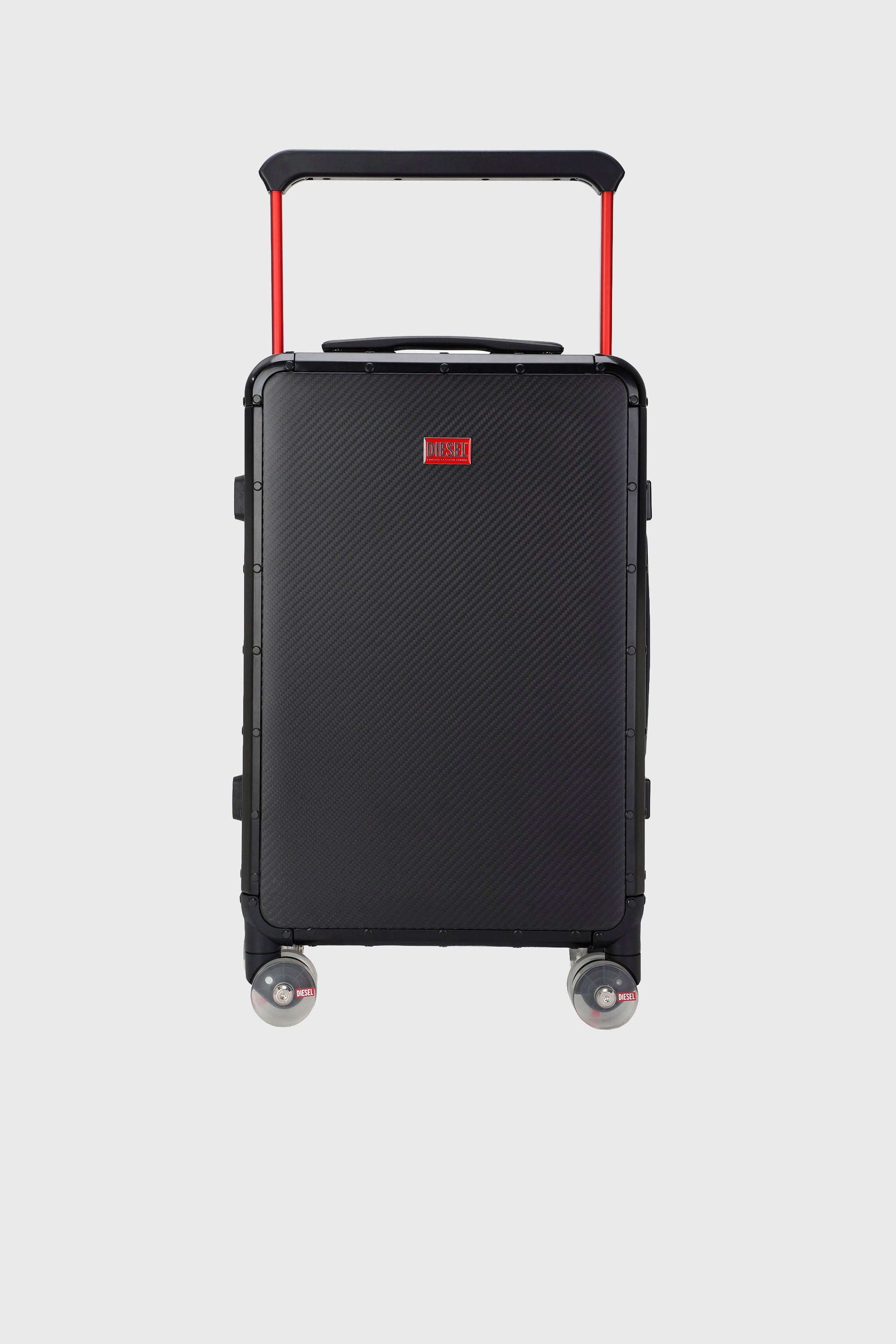 Diesel - DSL CARBON FIBER TROLLEY-BLACK- DSL001, Unisex's Carbon fiber suitcase size S in Black - 1