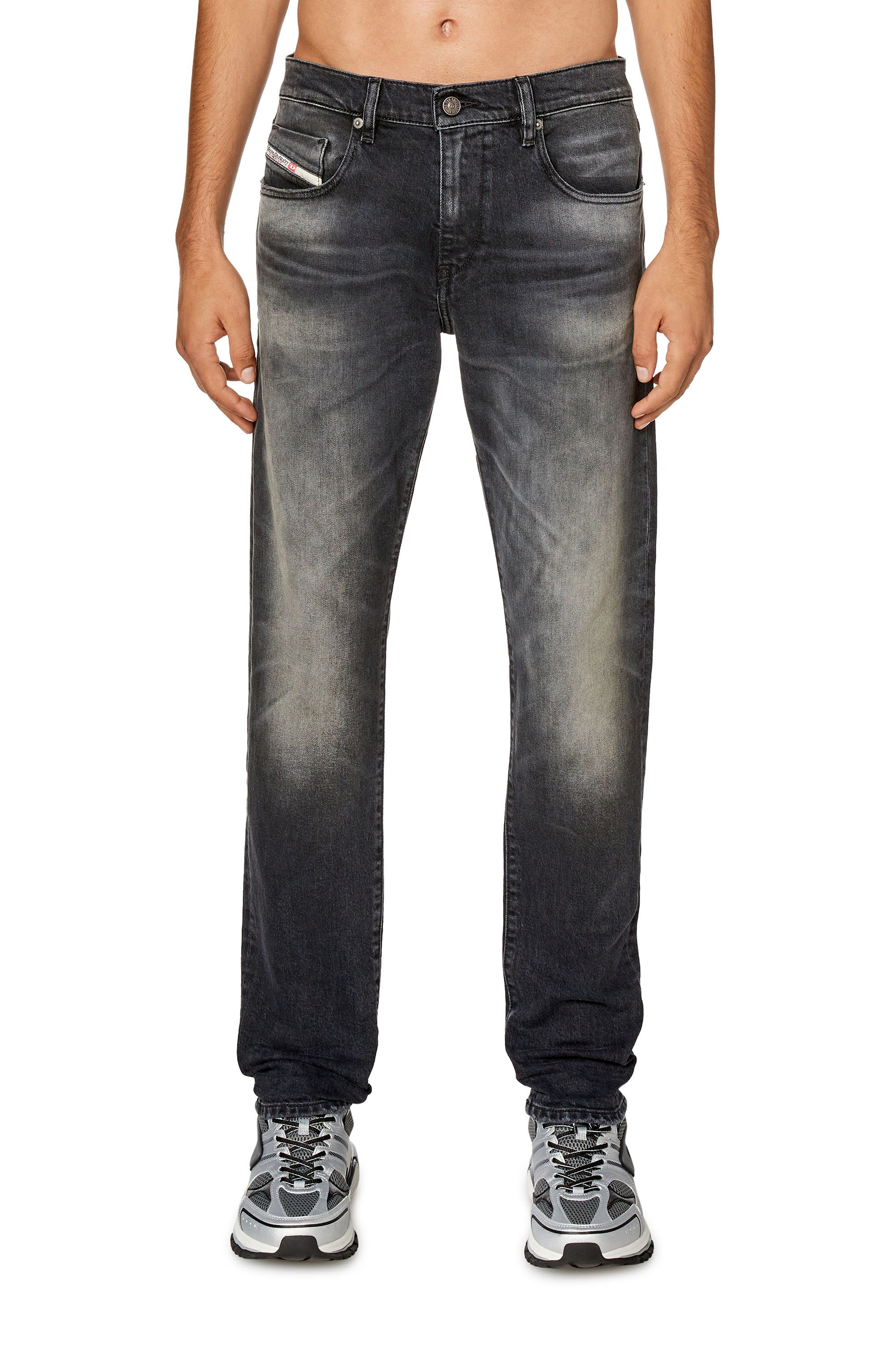 Diesel - Slim Jeans 2019 D-Strukt 09G20, Black/Dark grey - Image 1