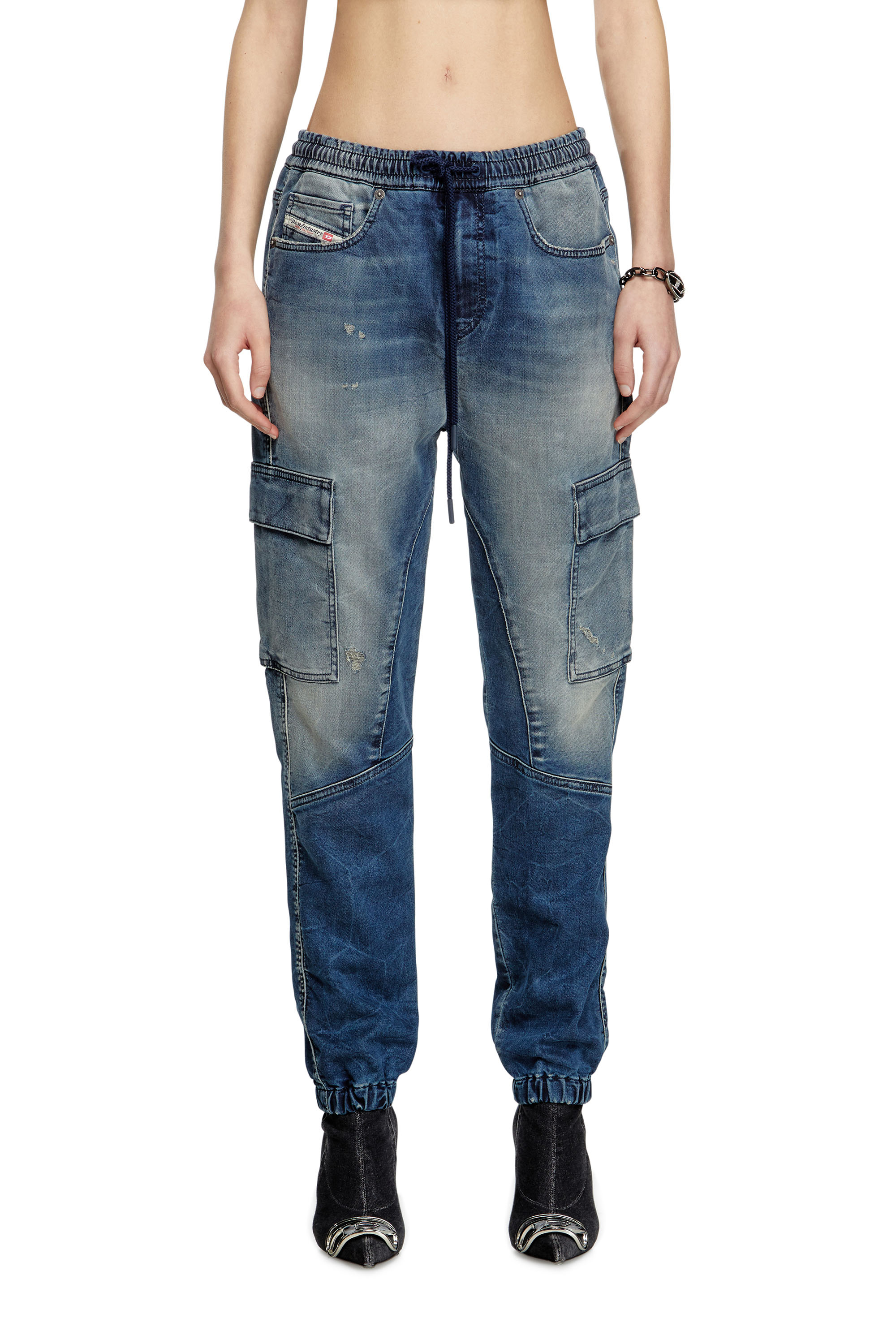 Diesel - Woman's Regular 2051 D-Ursy Joggjeans® 068PI, Medium blue - 1