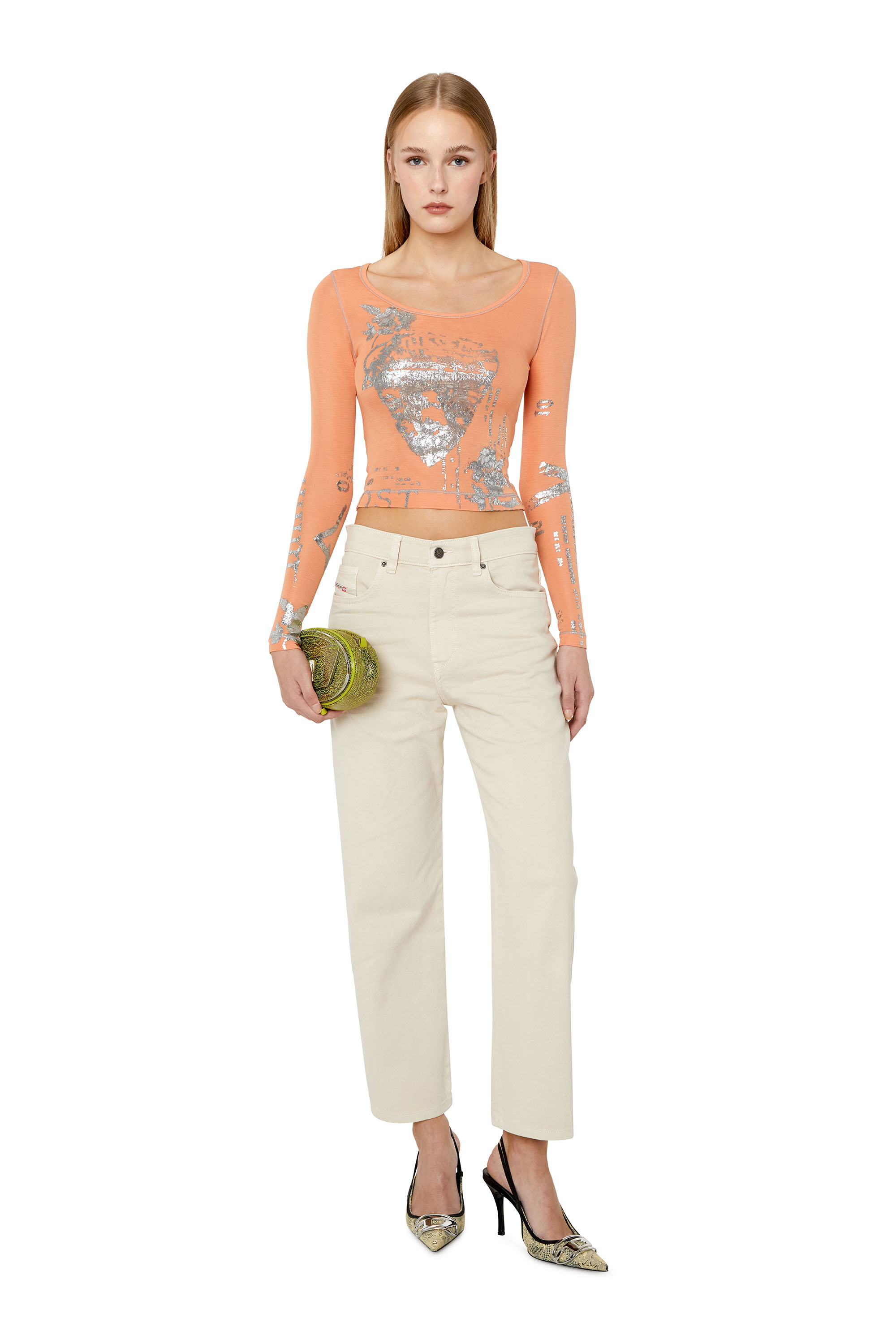 Diesel - 2016 D-Air 0QWTY Boyfriend Jeans, White - Image 5