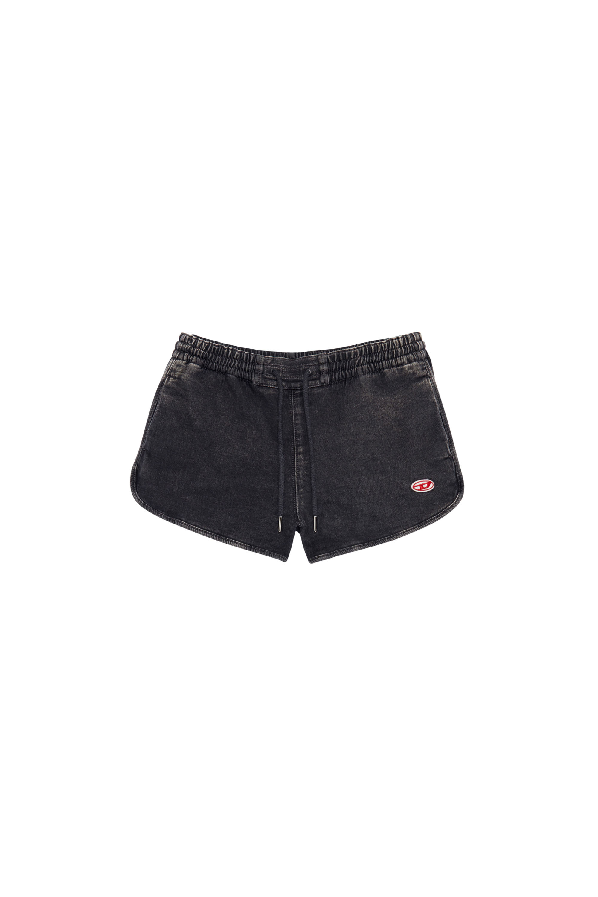 Diesel - D-SUNNY TRACK DENIM RUNNING SHORTS, Black/Dark grey - Image 3