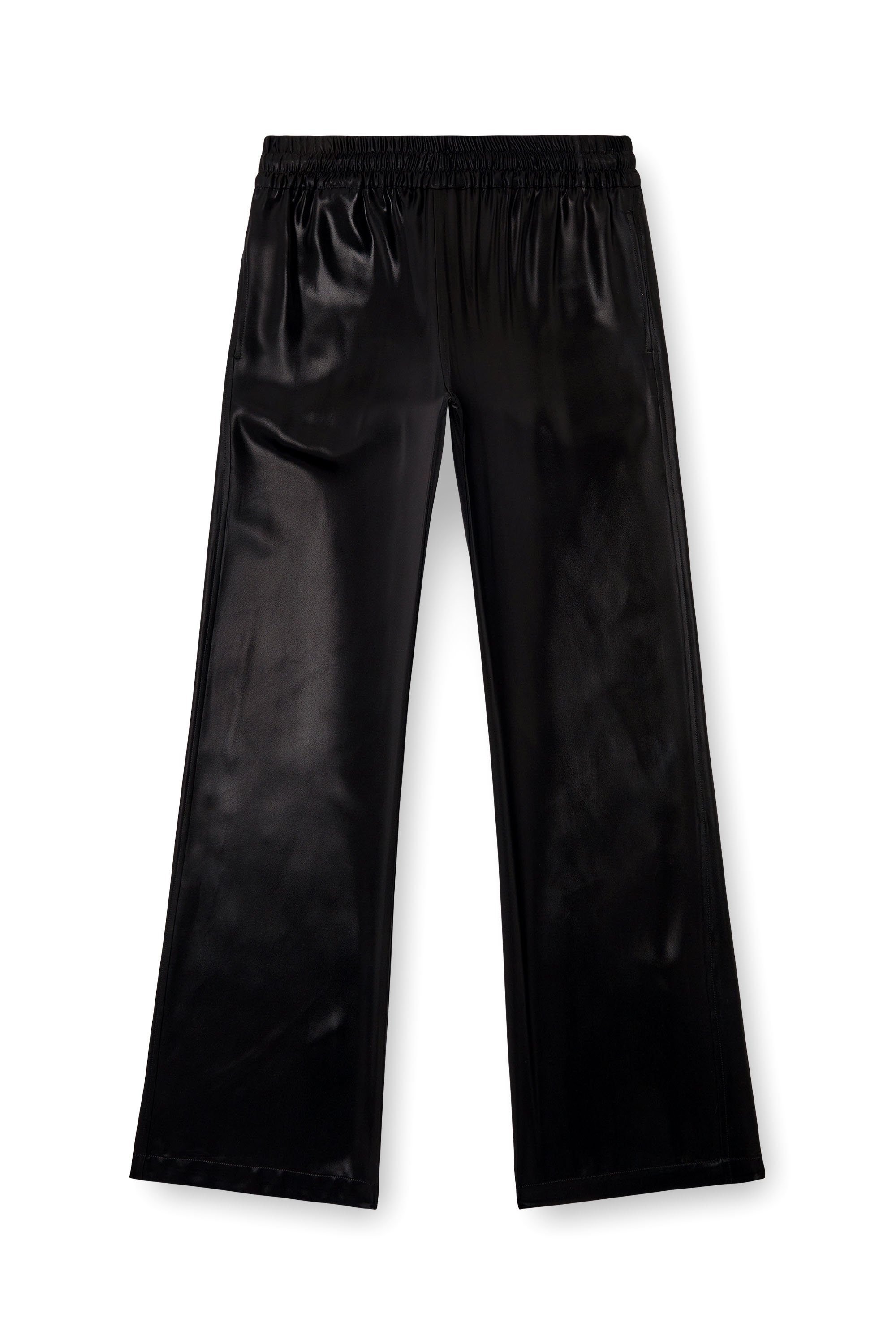 Diesel - P-DREYER-C-WN-Q1, Woman's Satin track pants in Black - 3