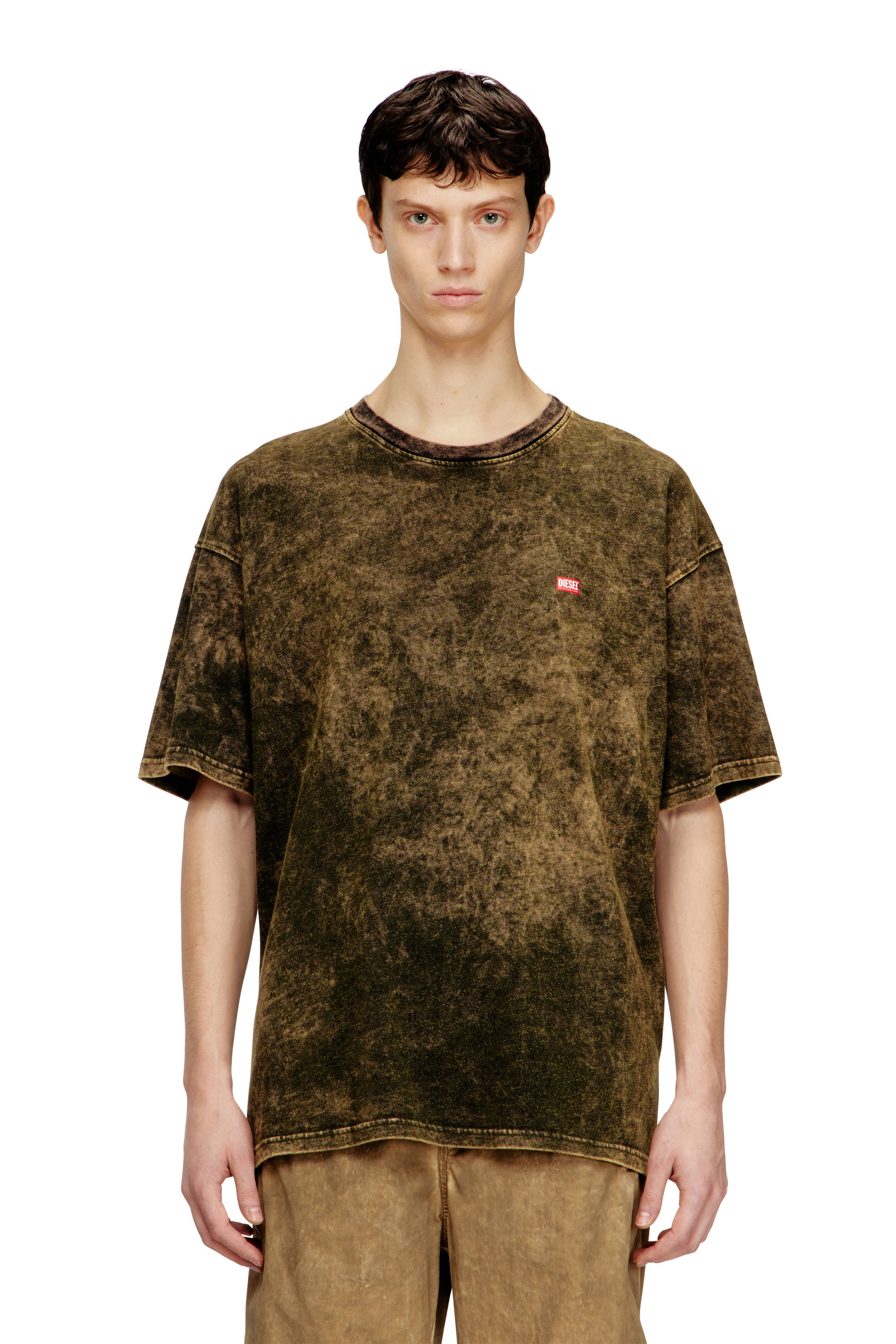Diesel - T-BOXT-T4, Man's Jersey t-shirt with logo in Military Green - 3