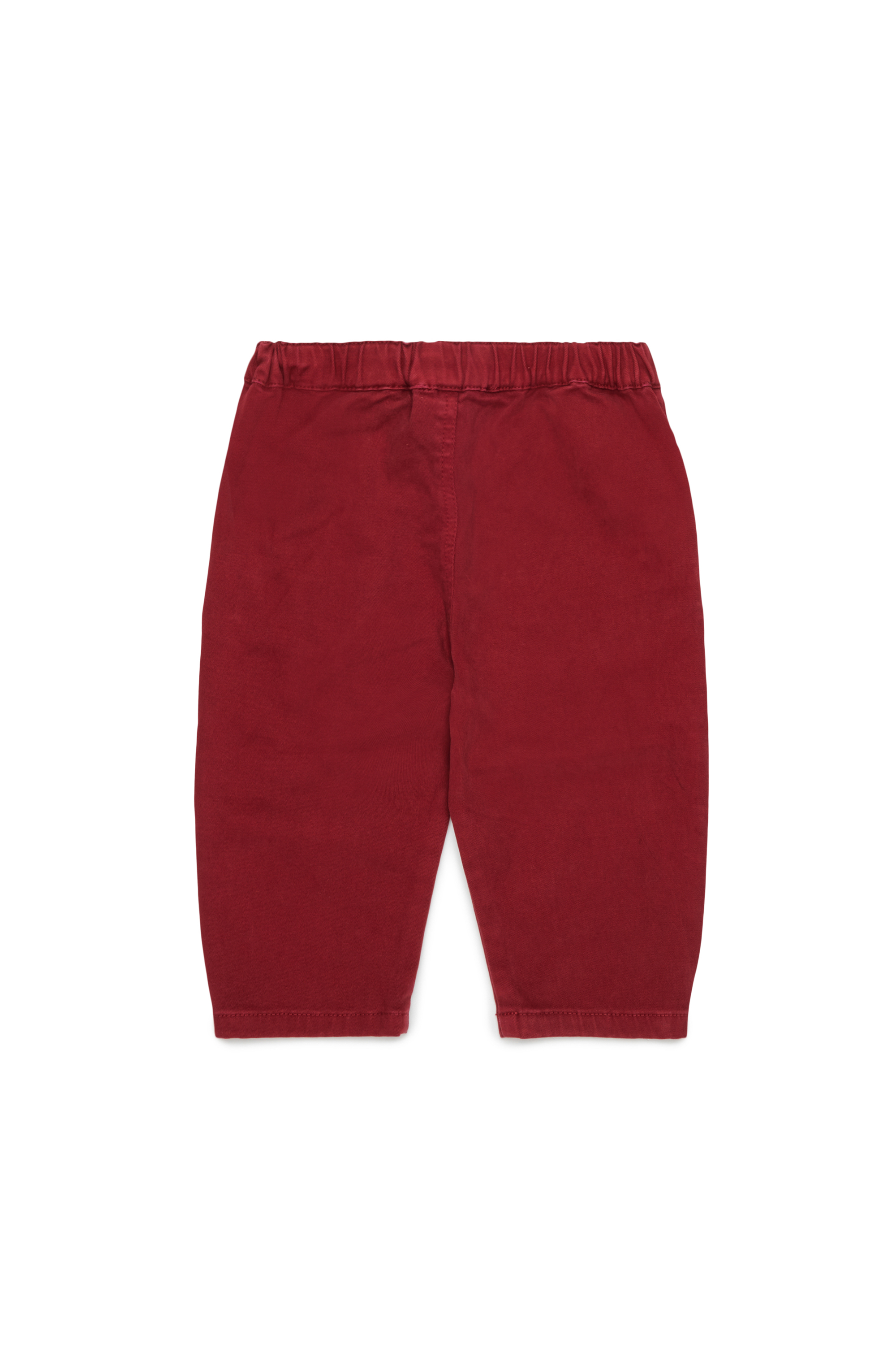 Diesel - PBADIB, Woman's Cotton pants with Oval D embroidery in Red - 2