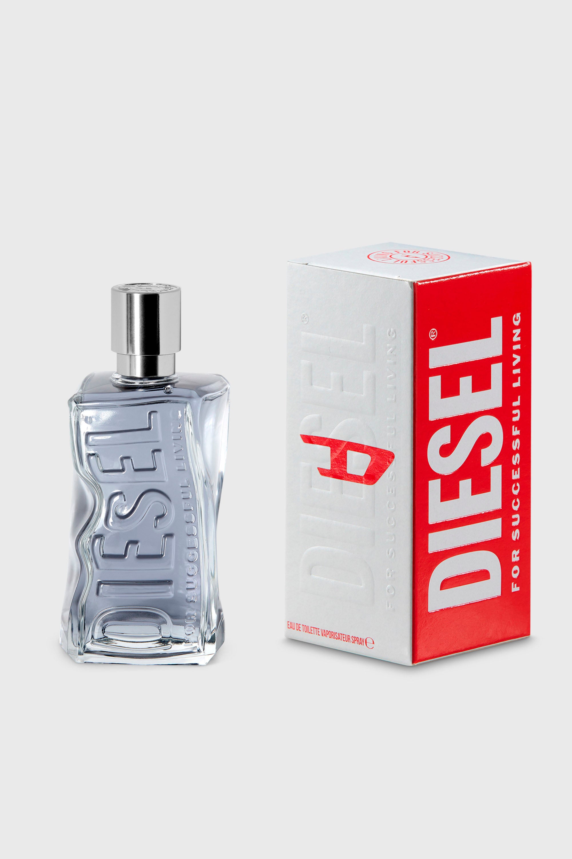Diesel - D 100 ML LD552800 FRAGRANCE, Unisex's D 100ml, 3.4 FL.OZ., Eau de Toilette in Grey - 2