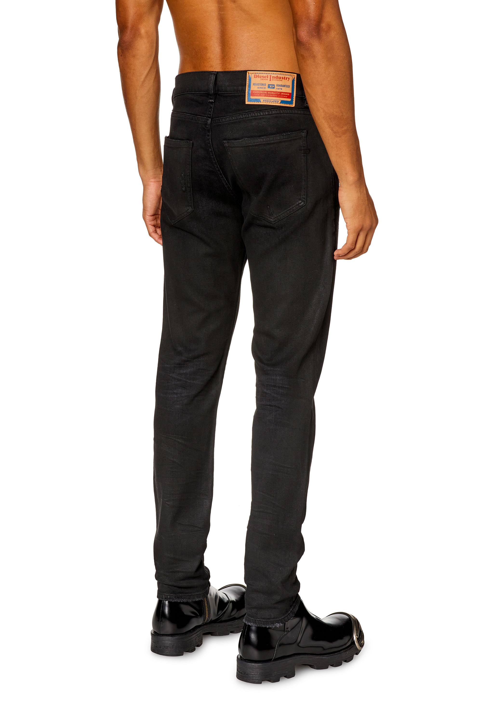 Diesel - Slim Jeans 2019 D-Strukt 09I19, Black/Dark grey - Image 3