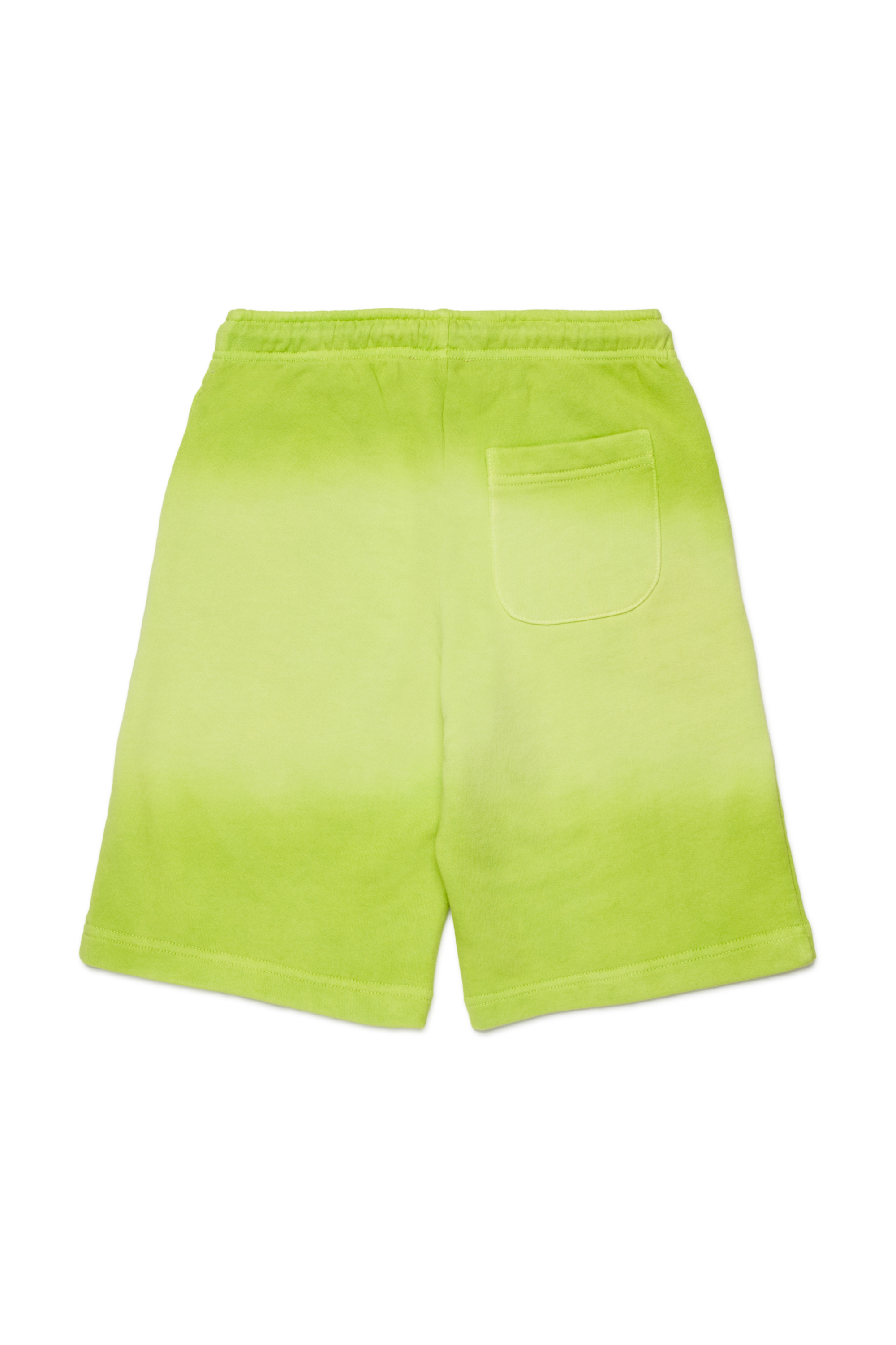 Diesel - PSHADE, Man's Cotton shorts with gradient wash in Green - 2