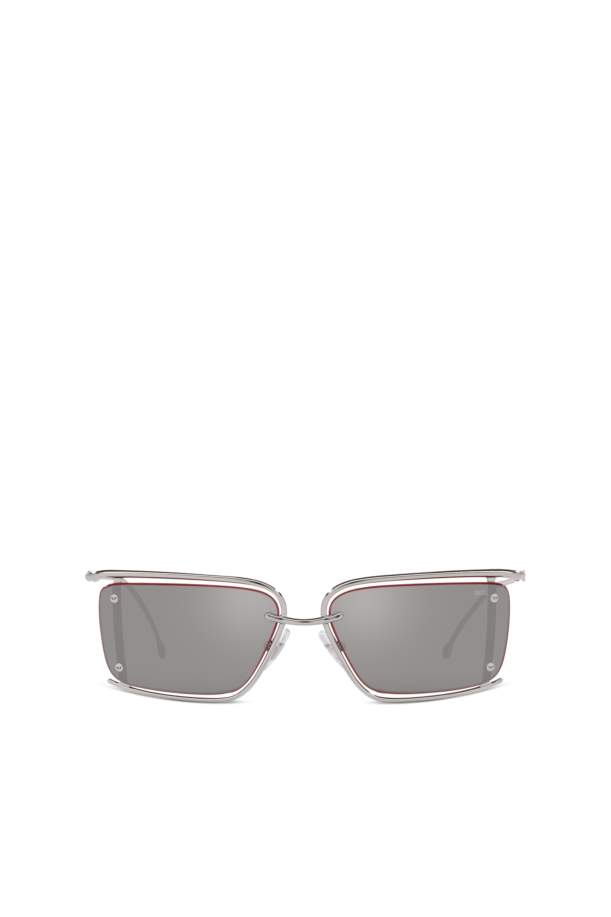 Diesel - 0DL1002, Unisex's Rectangle sunglasses in Silver - 2