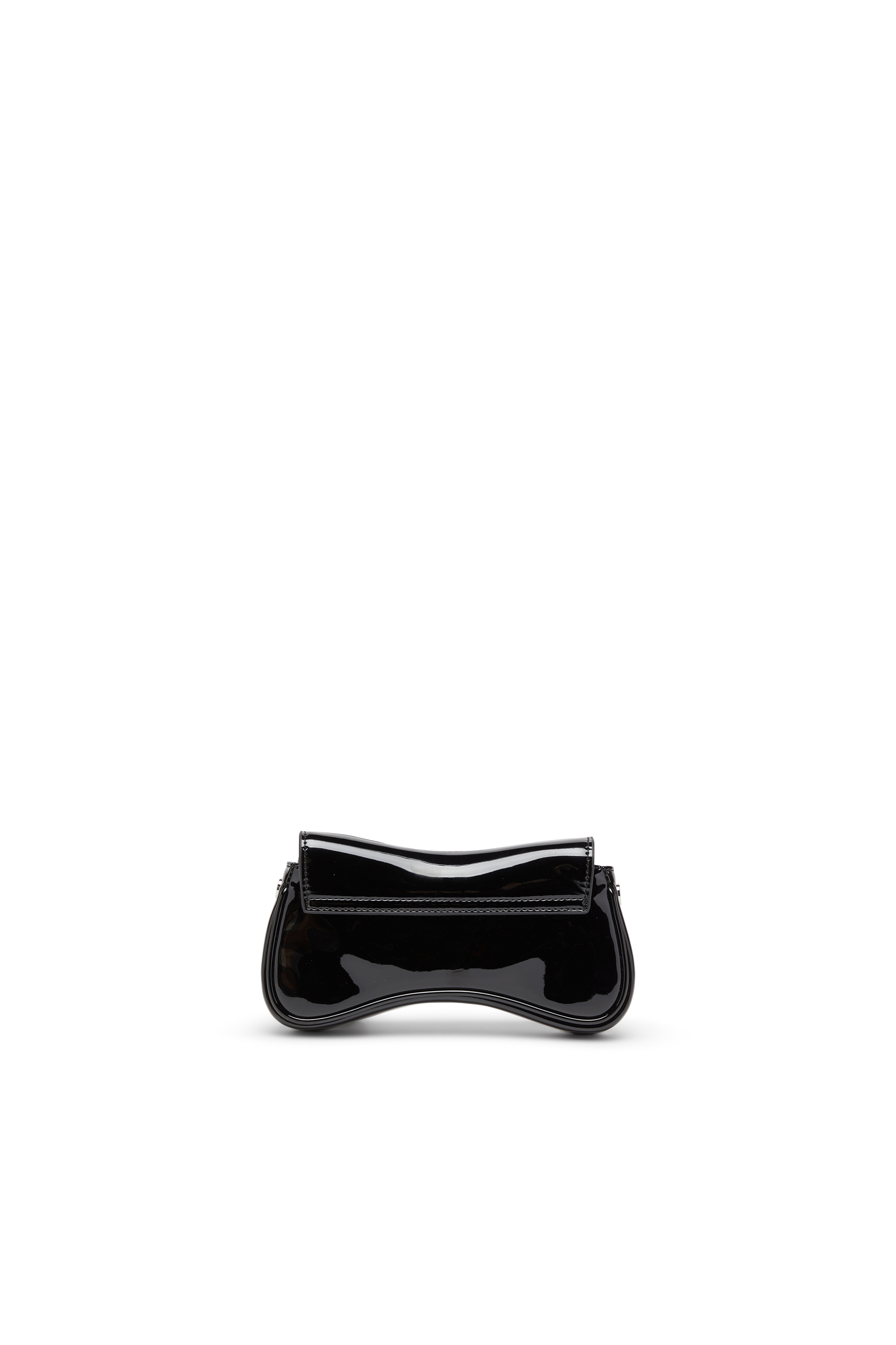 Diesel - PLAY CROSSBODY XS, Woman's Play-Small crossbody bag  in glossy PU in Black/Flash mirror - 2