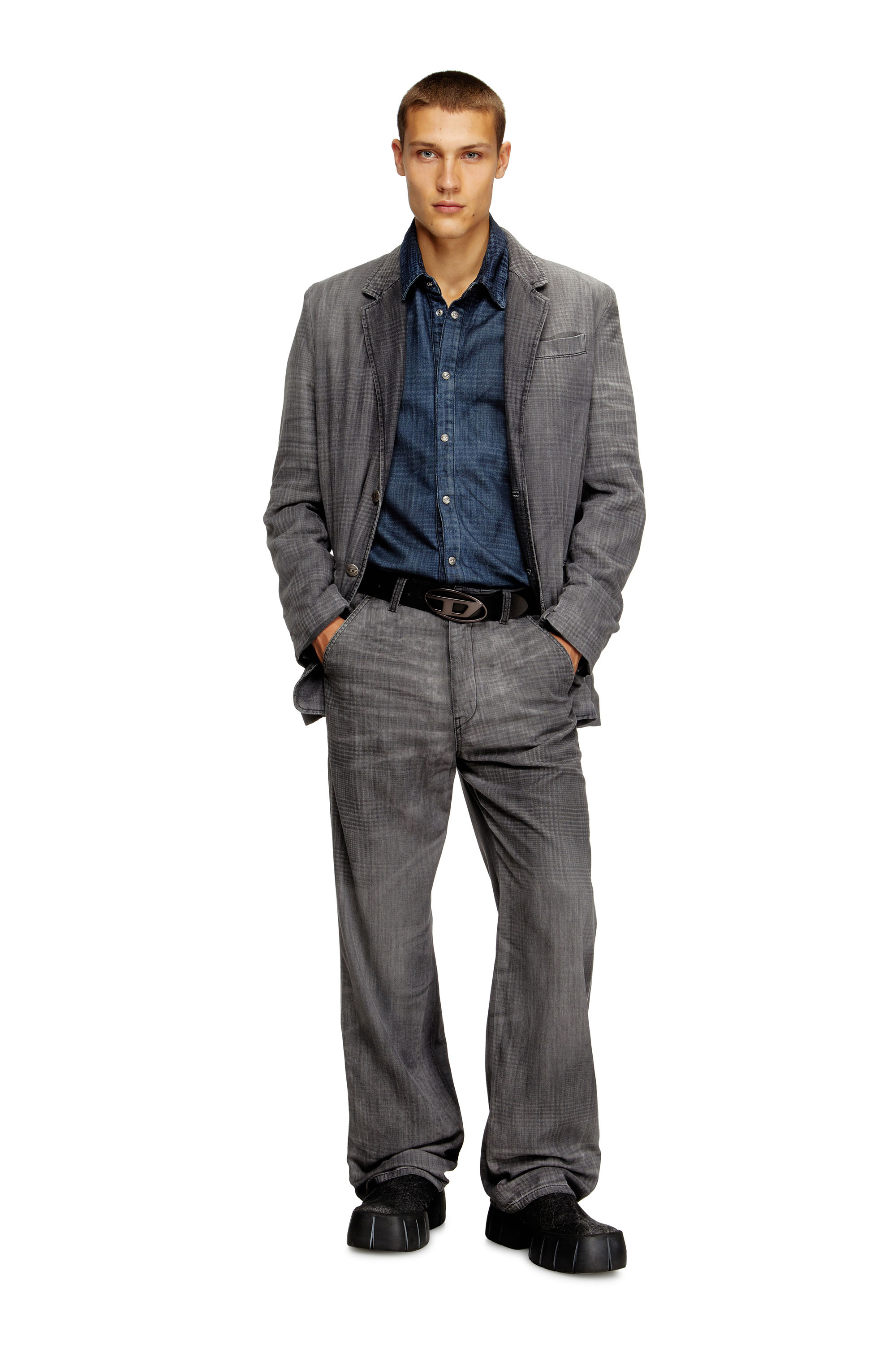 Diesel - Unisex's Regular Jeans D-Phant-chino 068UJ, Grey - 3